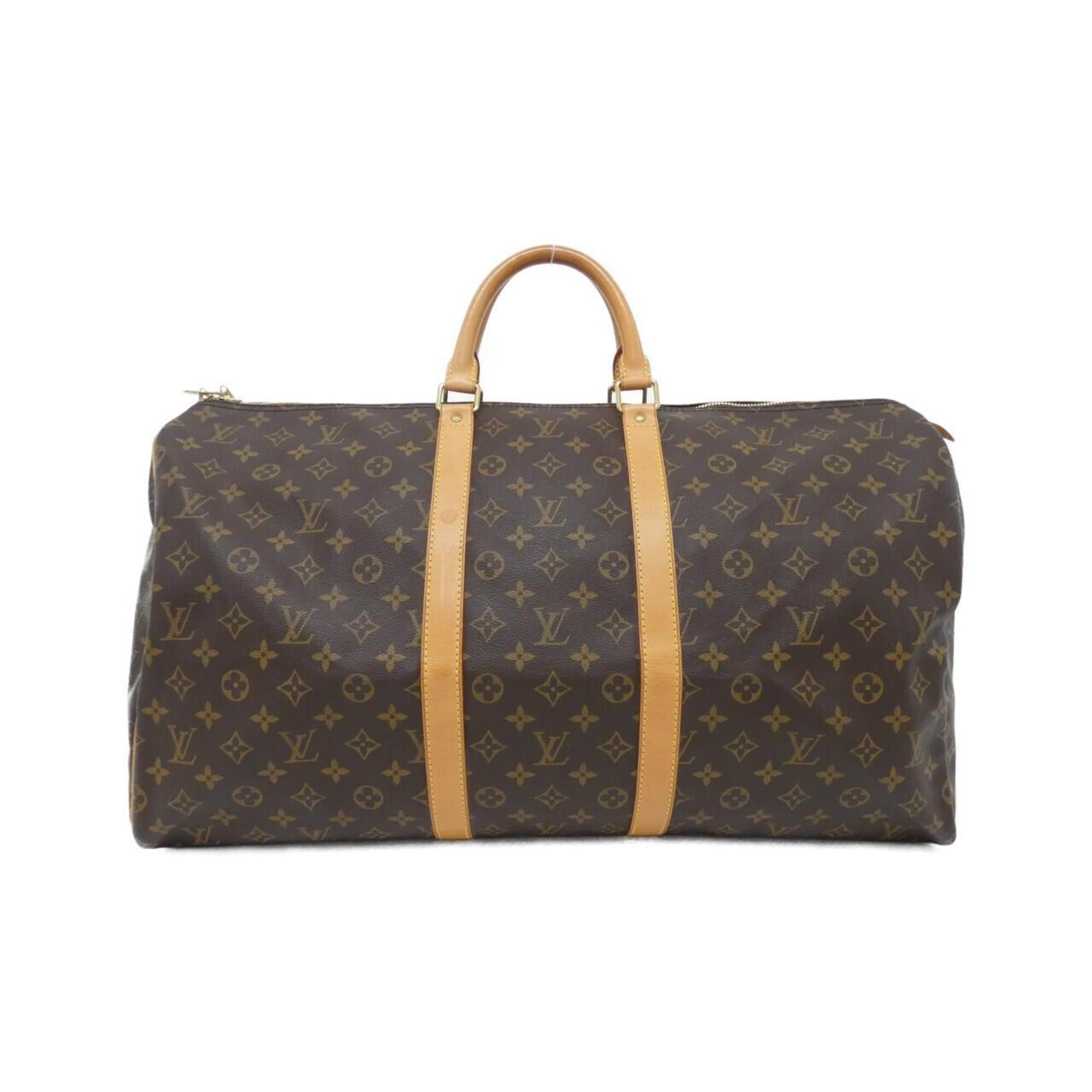 Louis Vuitton Marron Coated Canvas Boston Bag (Pre-Owned)