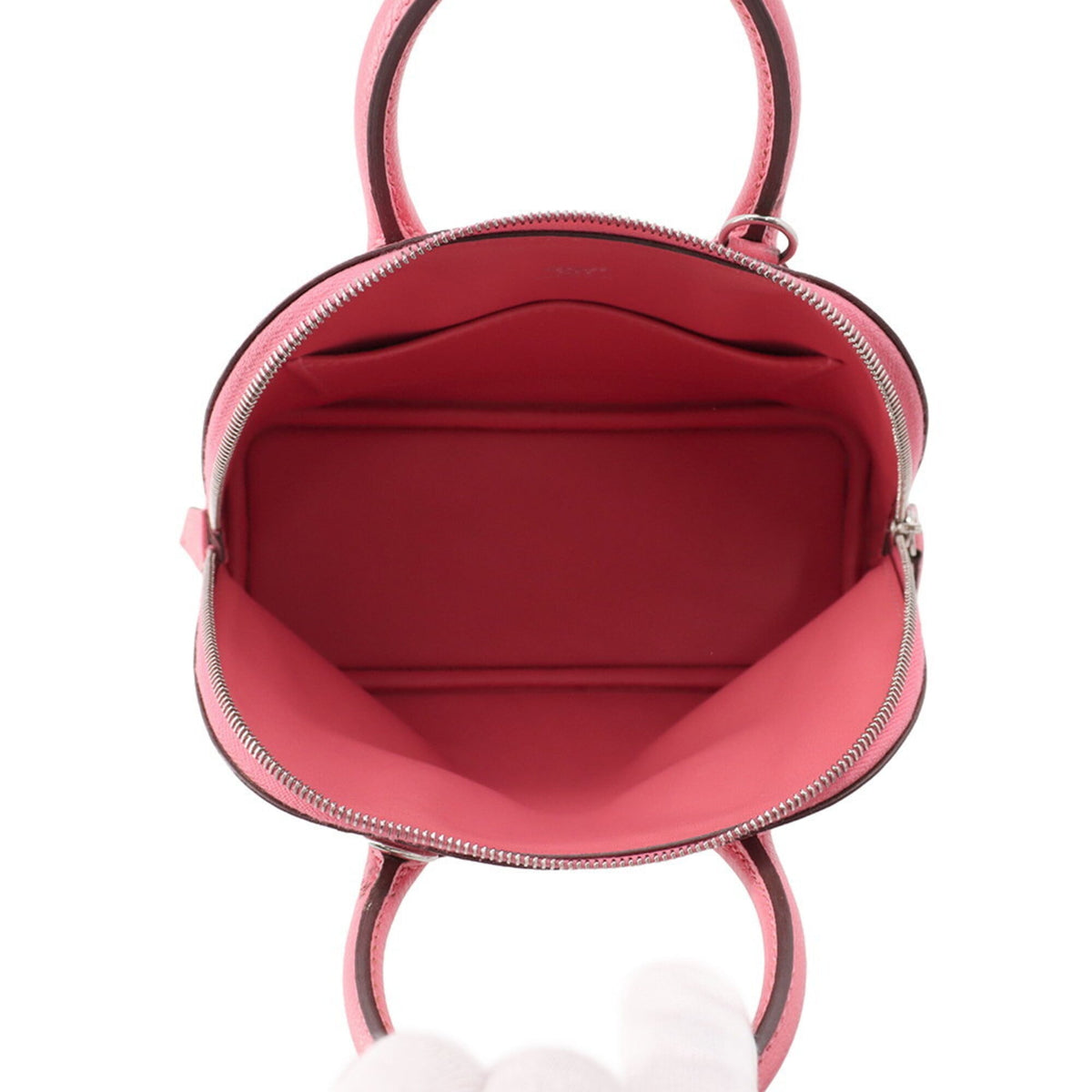 Hermes Bolide Rose Azalee Chevre Myzore Leather Handbag (Pre-Owned)