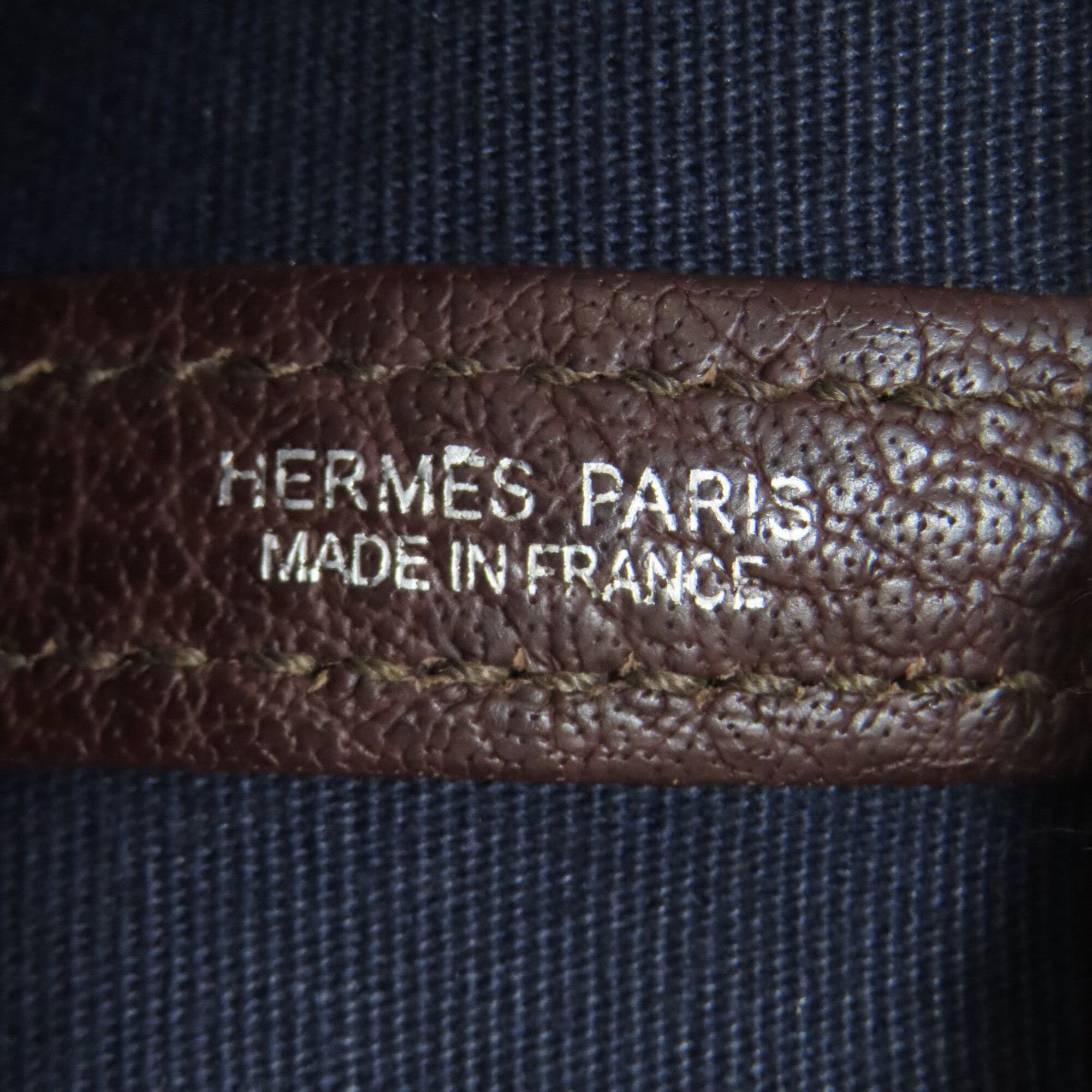 Hermes Brown Toile Officier Handbag (Pre-Owned)