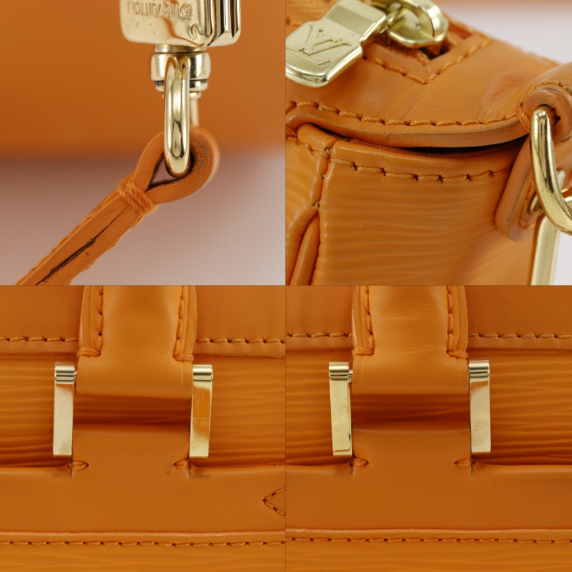 Louis Vuitton Mandarin Orange Epi Leather Handbag (Pre-Owned)