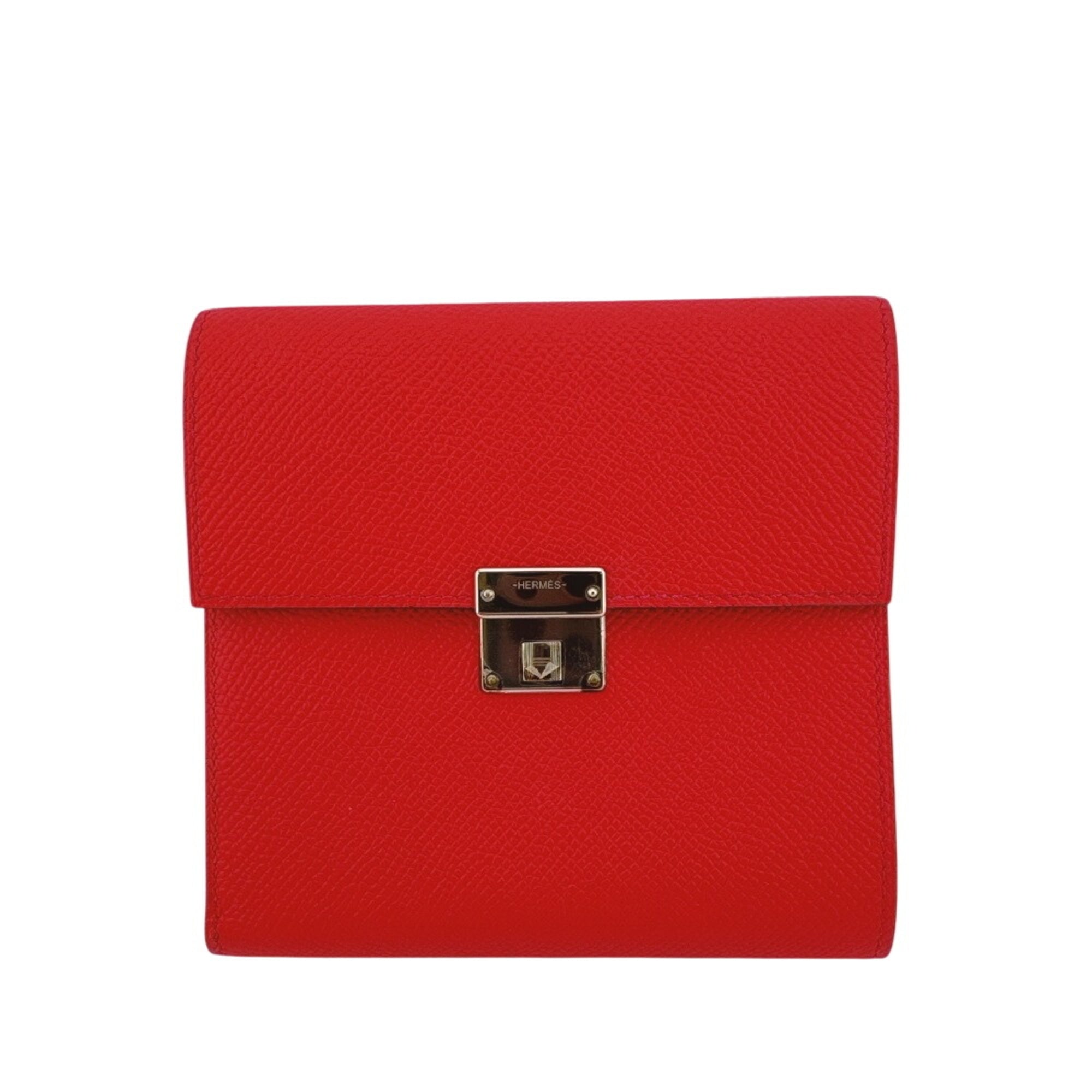 Hermes Pink Epsom Leather Wallet (Tri-Fold) (Pre-Owned)