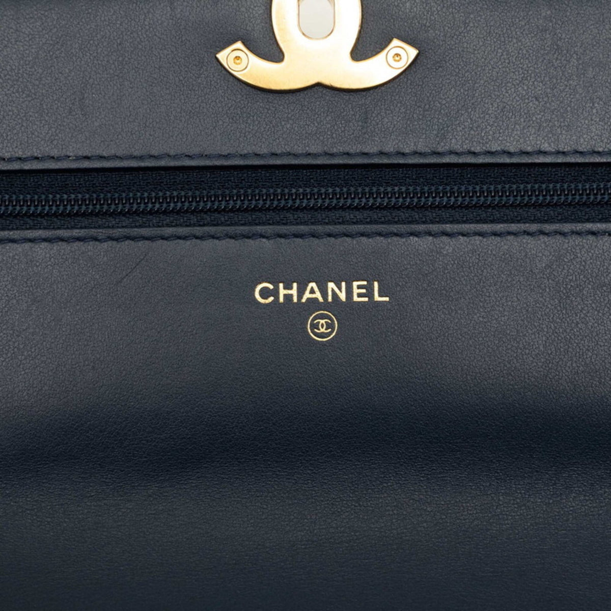 Chanel Blue Multi-Color Tweed Leather Handbag Shoulder Bag (Pre-Owned)