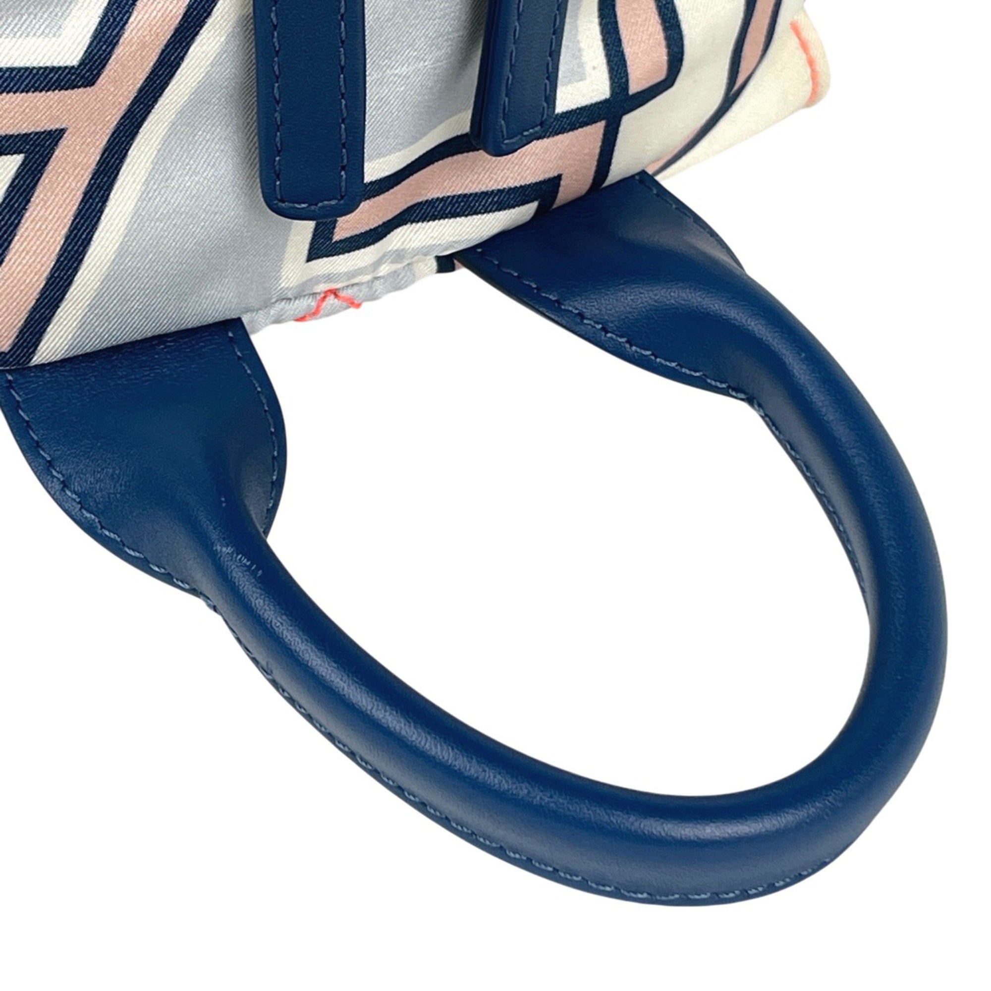Chanel Matelasse Blue Nylon Leather Backpack (Pre-Owned)