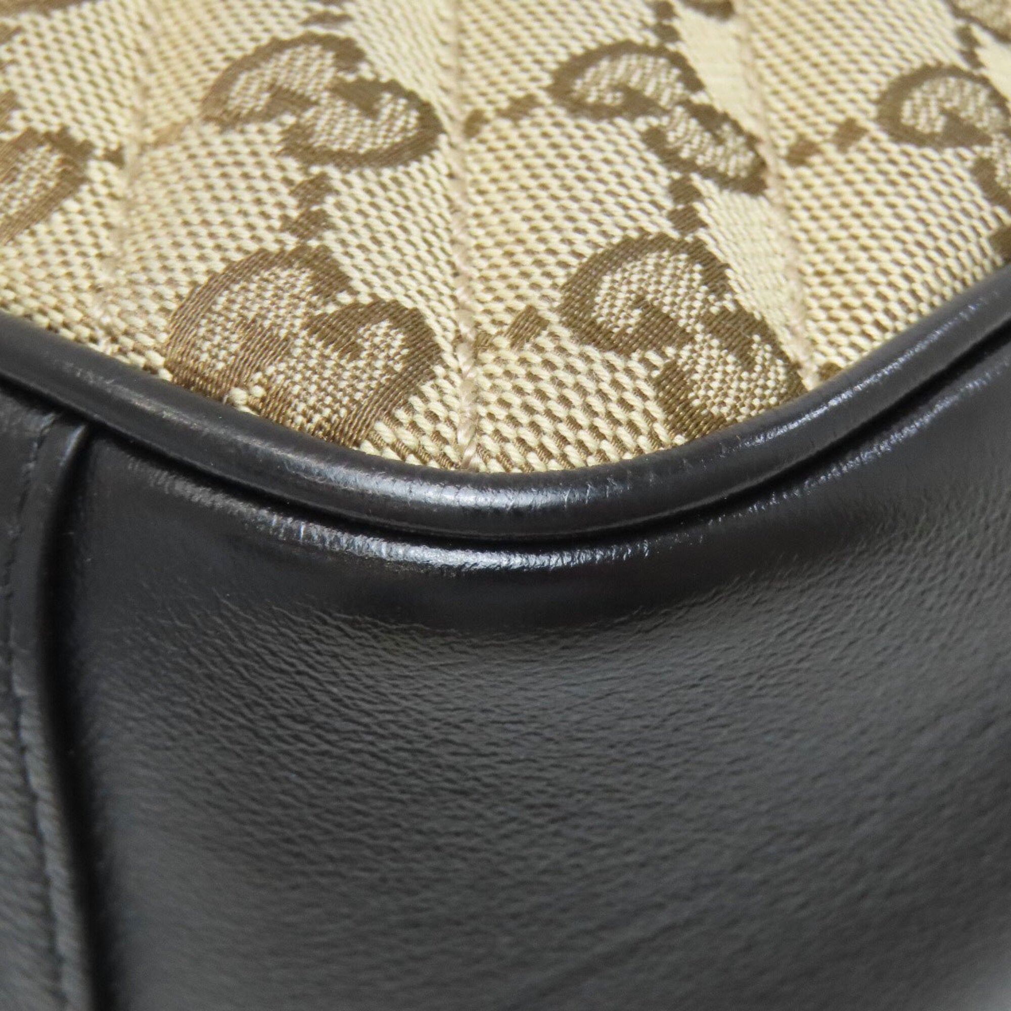 Gucci Brown Canvas Shoulder Bag (Pre-Owned)