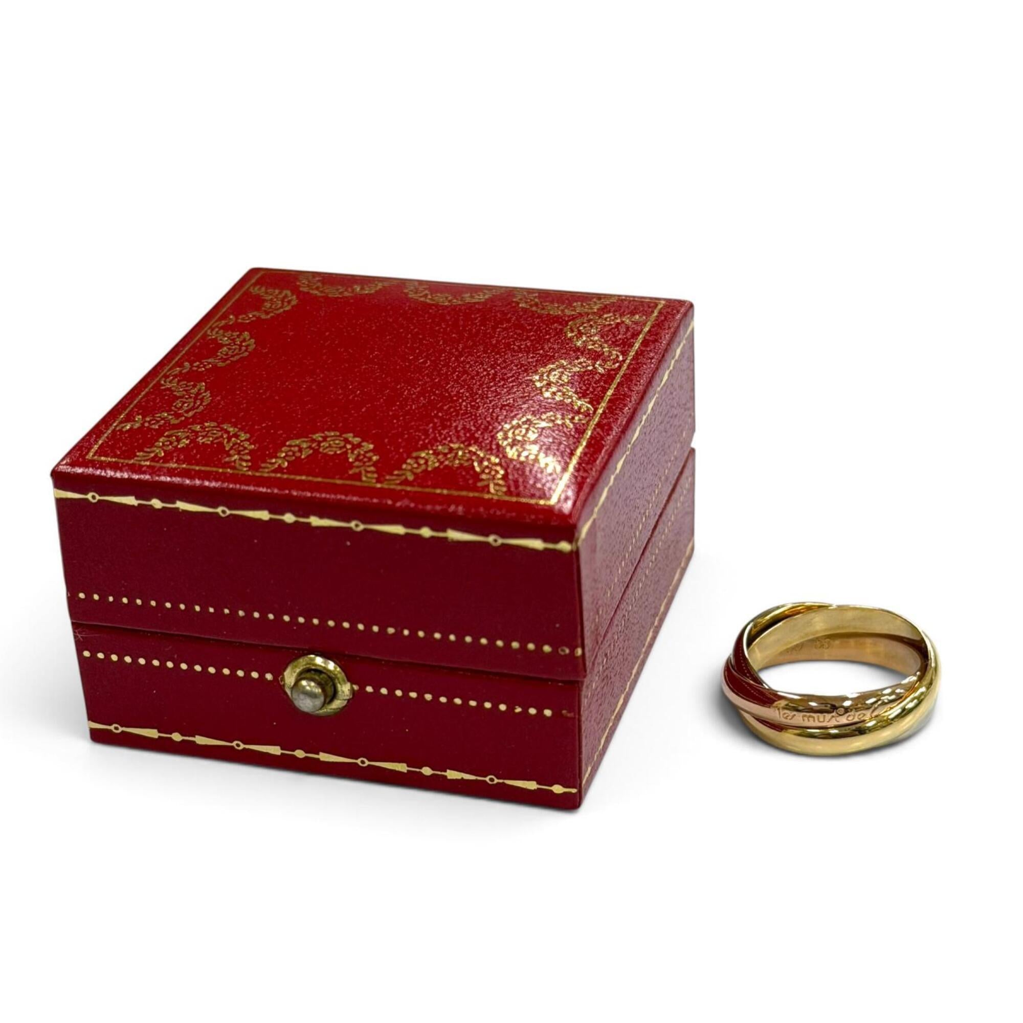 Cartier Pink Gold White Gold Yellow Gold Yellow Gold (18K) Pink Gold (18K) White Gold (18K) Band Ring (Pre-Owned)