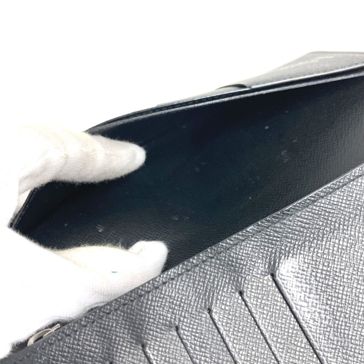 Louis Vuitton Black Galle Monogram Eclipse Monogram Eclipse Long Wallet (Bi-Fold) (Pre-Owned)