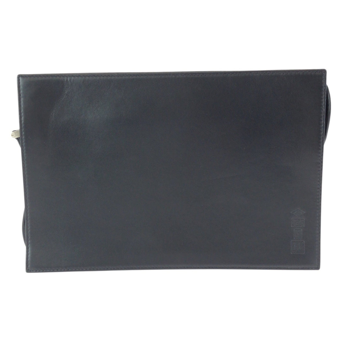 Dunhill Black Leather Clutch Bag (Pre-Owned)