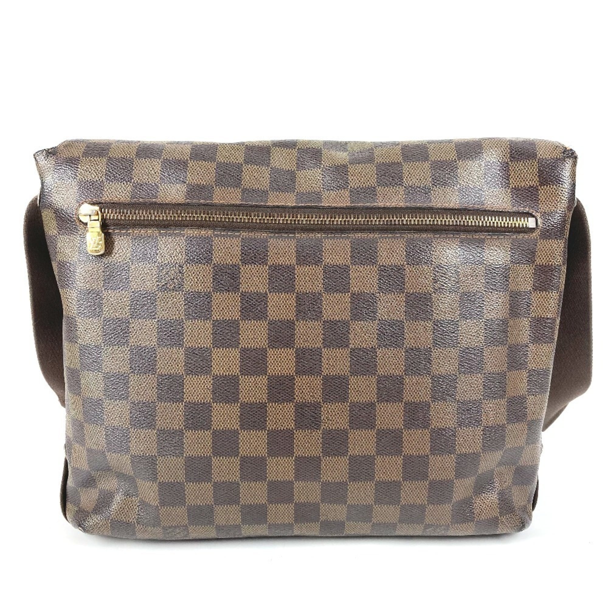 Louis Vuitton Damier Brown Ebene Damier Canvas Messenger Bag Shoulder Bag (Pre-Owned)