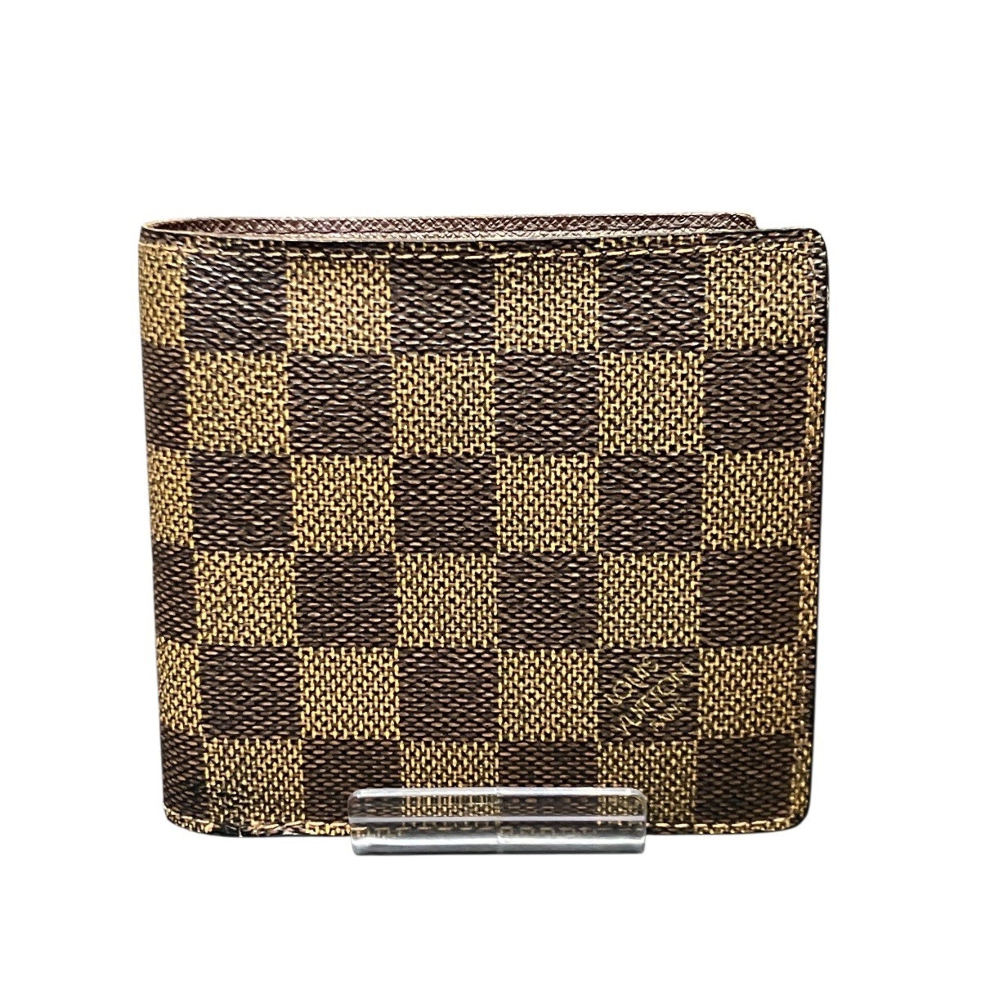 Louis Vuitton Damier Brown Damier Canvas Wallet (Bi-Fold) (Pre-Owned)