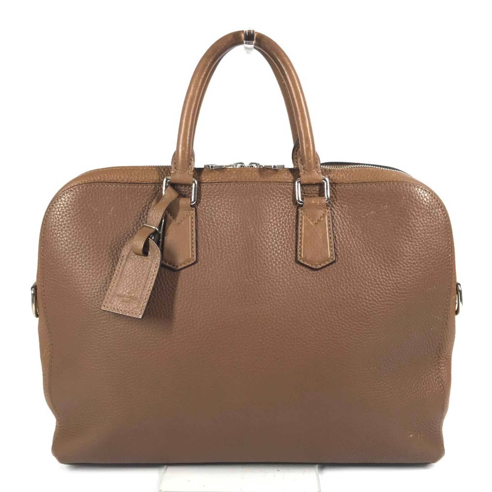Louis Vuitton Brown Leather Briefcase Handbag Tote Bag (Pre-Owned)