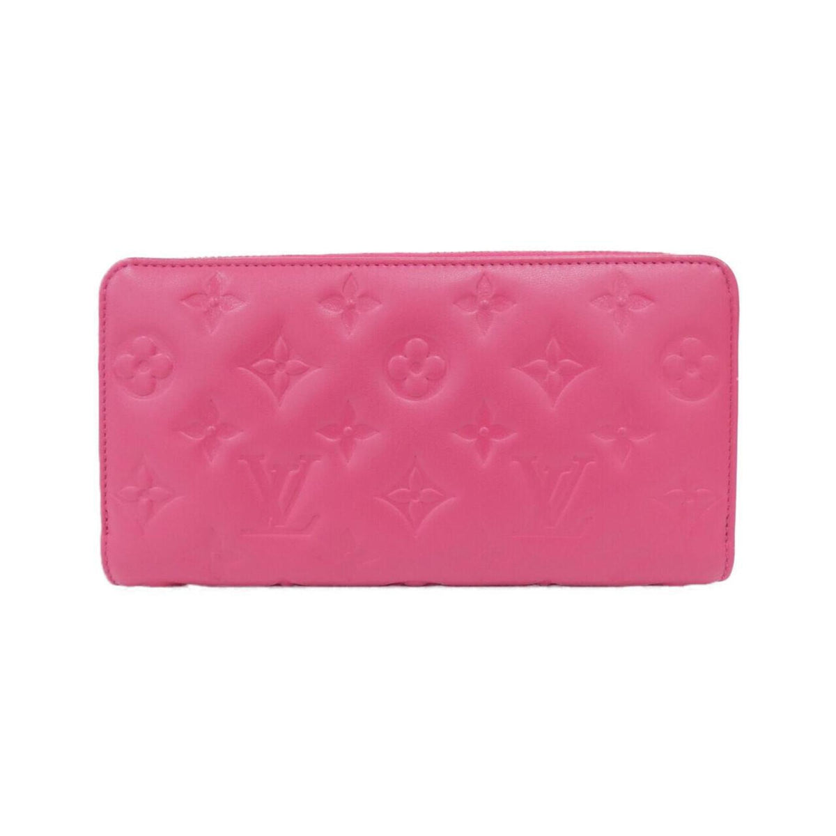 Louis Vuitton Pink Leather Long Wallet (Bi-Fold) (Pre-Owned)