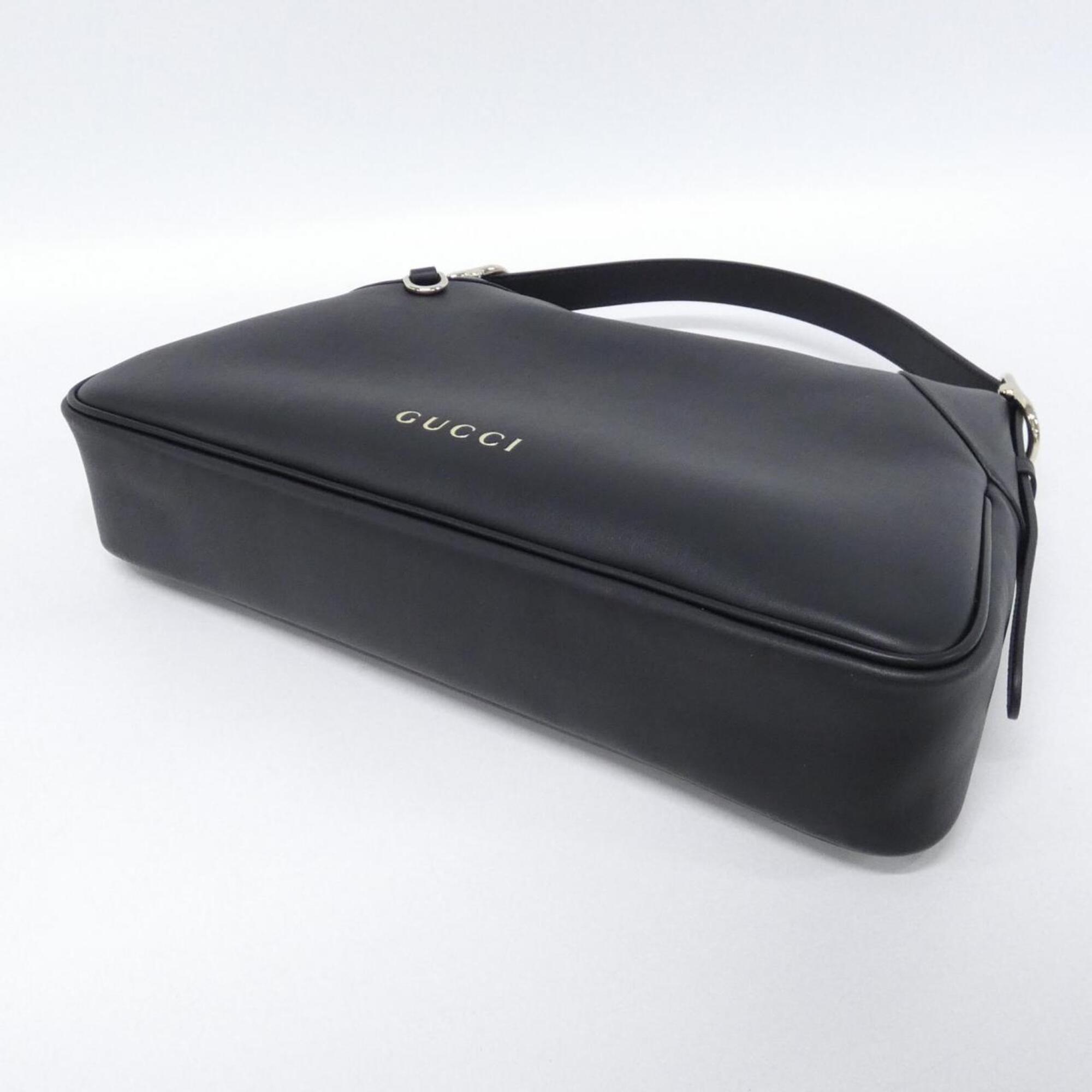Gucci Black Leather Shoulder Bag (Pre-Owned)