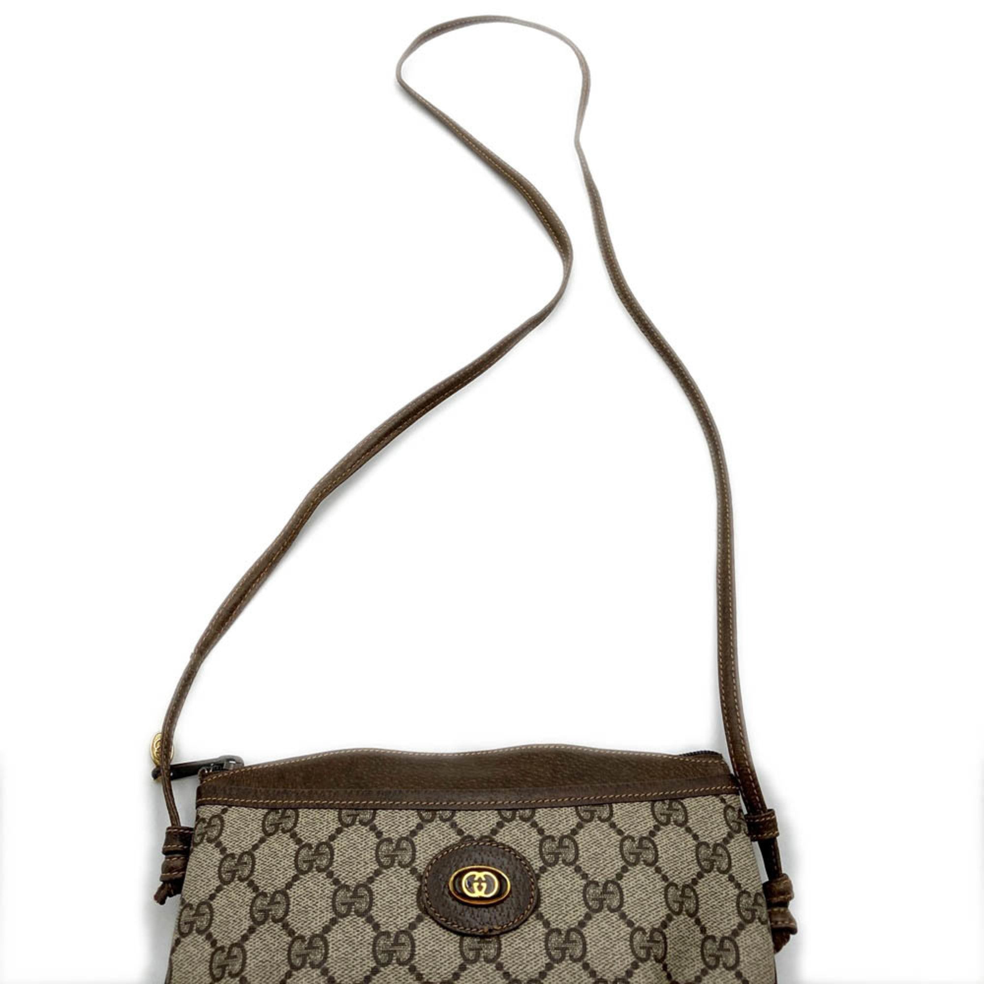 Gucci Brown Gg Supreme Shoulder Bag (Pre-Owned)