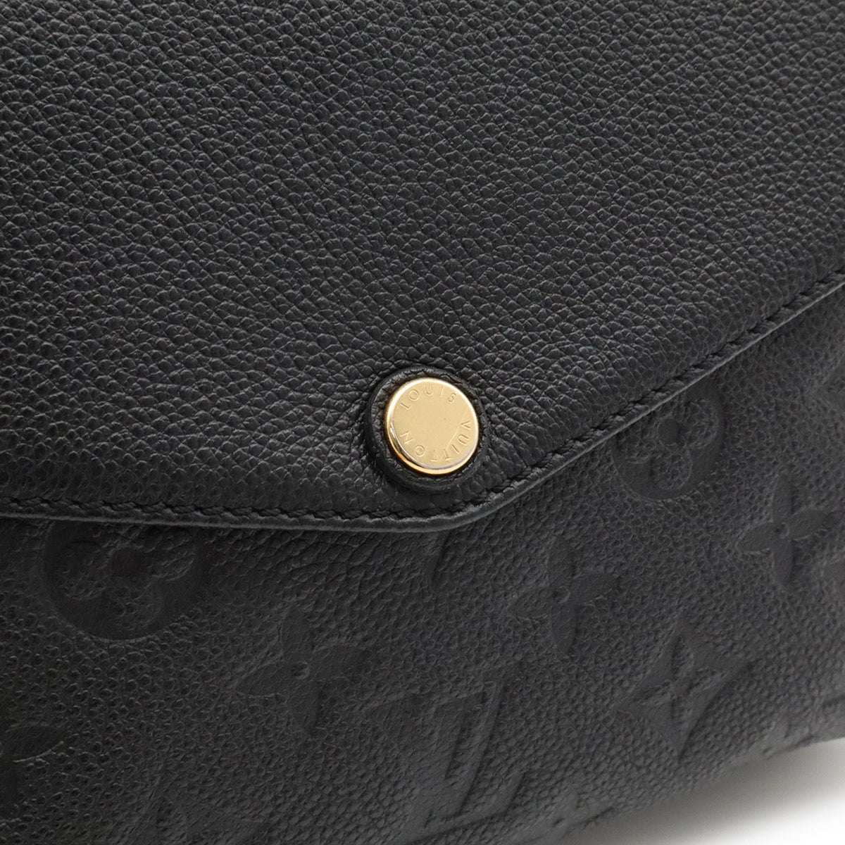 Louis Vuitton Noir Monogram Empreinte Leather Pochette Shoulder Bag (Pre-Owned)