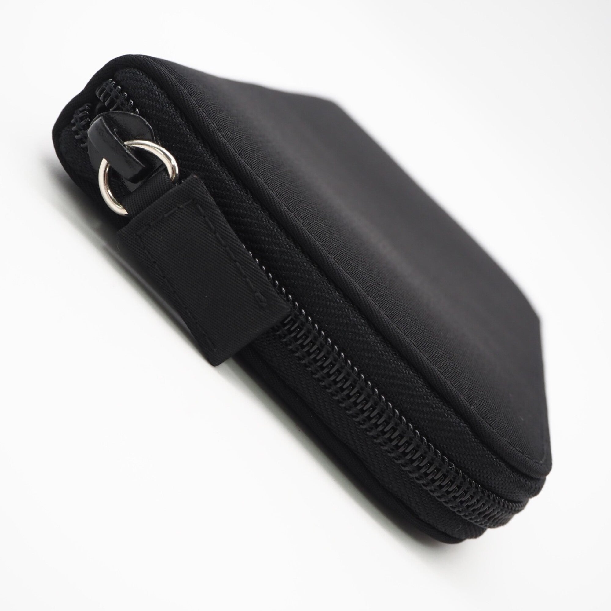 Prada Saffiano Black Nylon Saffiano Long Wallet (Bi-Fold) (Pre-Owned)