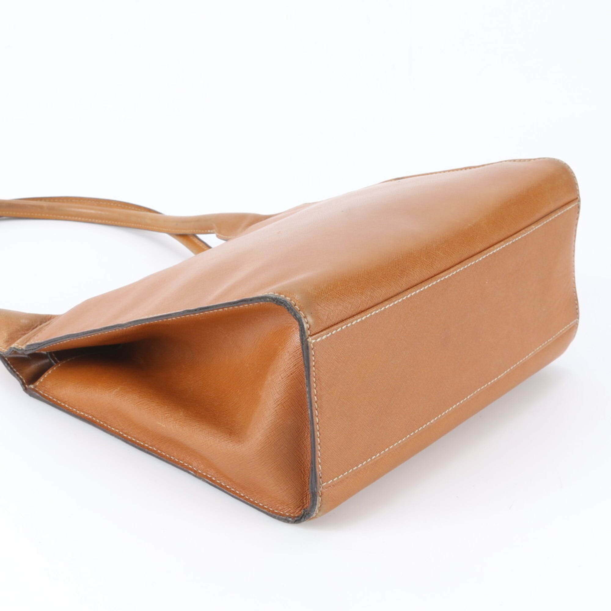 Loewe Camel Leather Handbag Shoulder Bag Tote Bag (Pre-Owned)