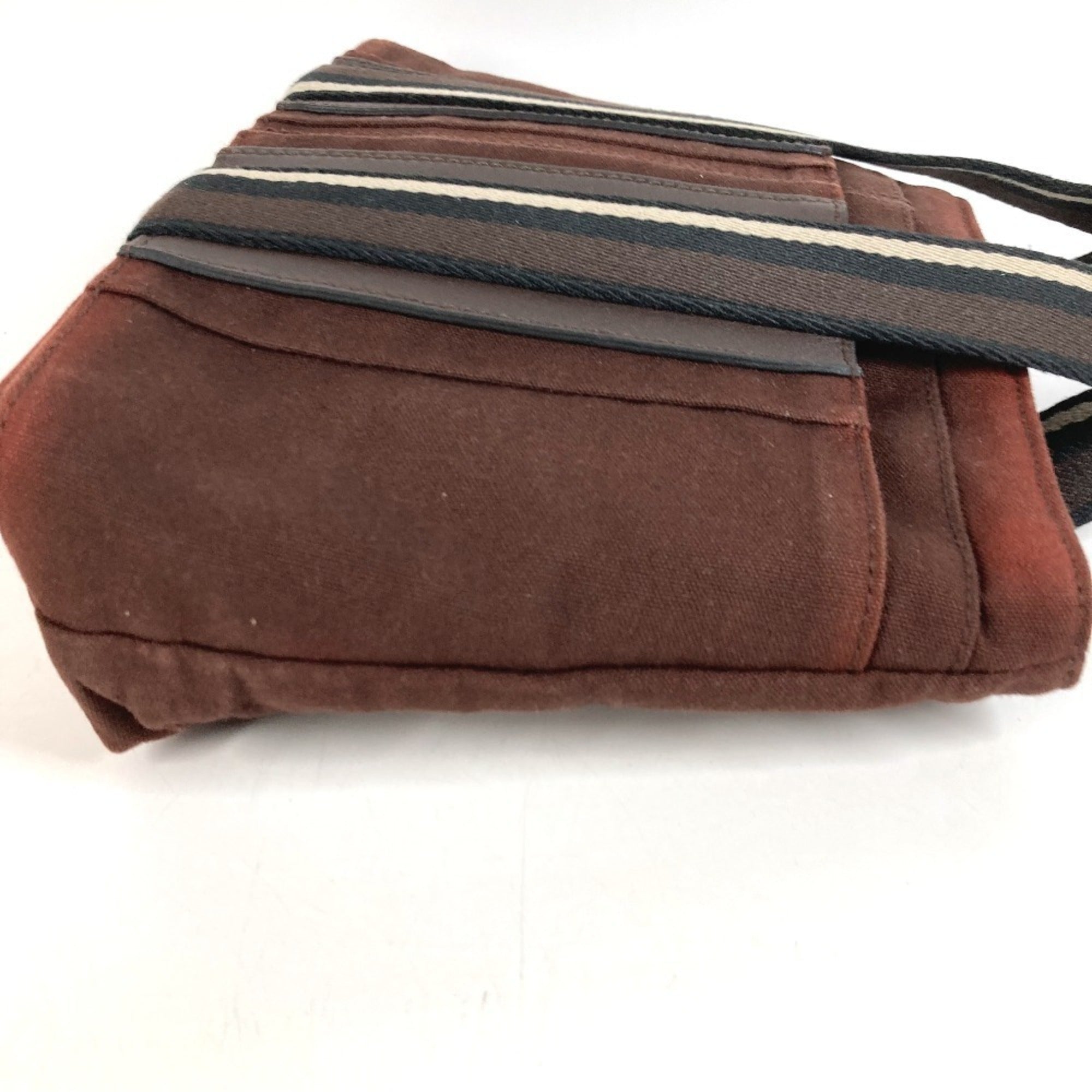 Hermes Brown Cotton Handbag Tote Bag (Pre-Owned)