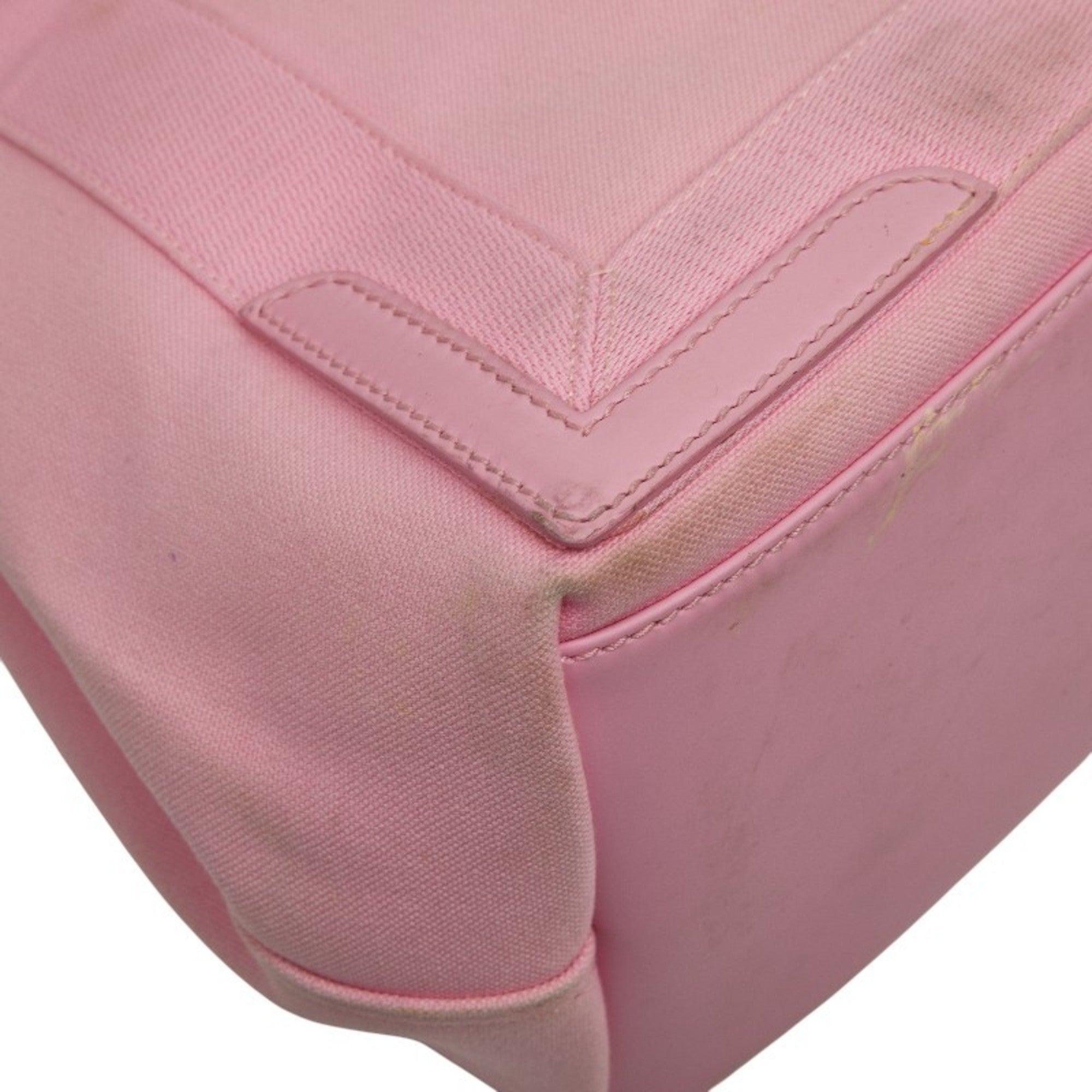 Balenciaga Pink Canvas Leather Handbag (Pre-Owned)