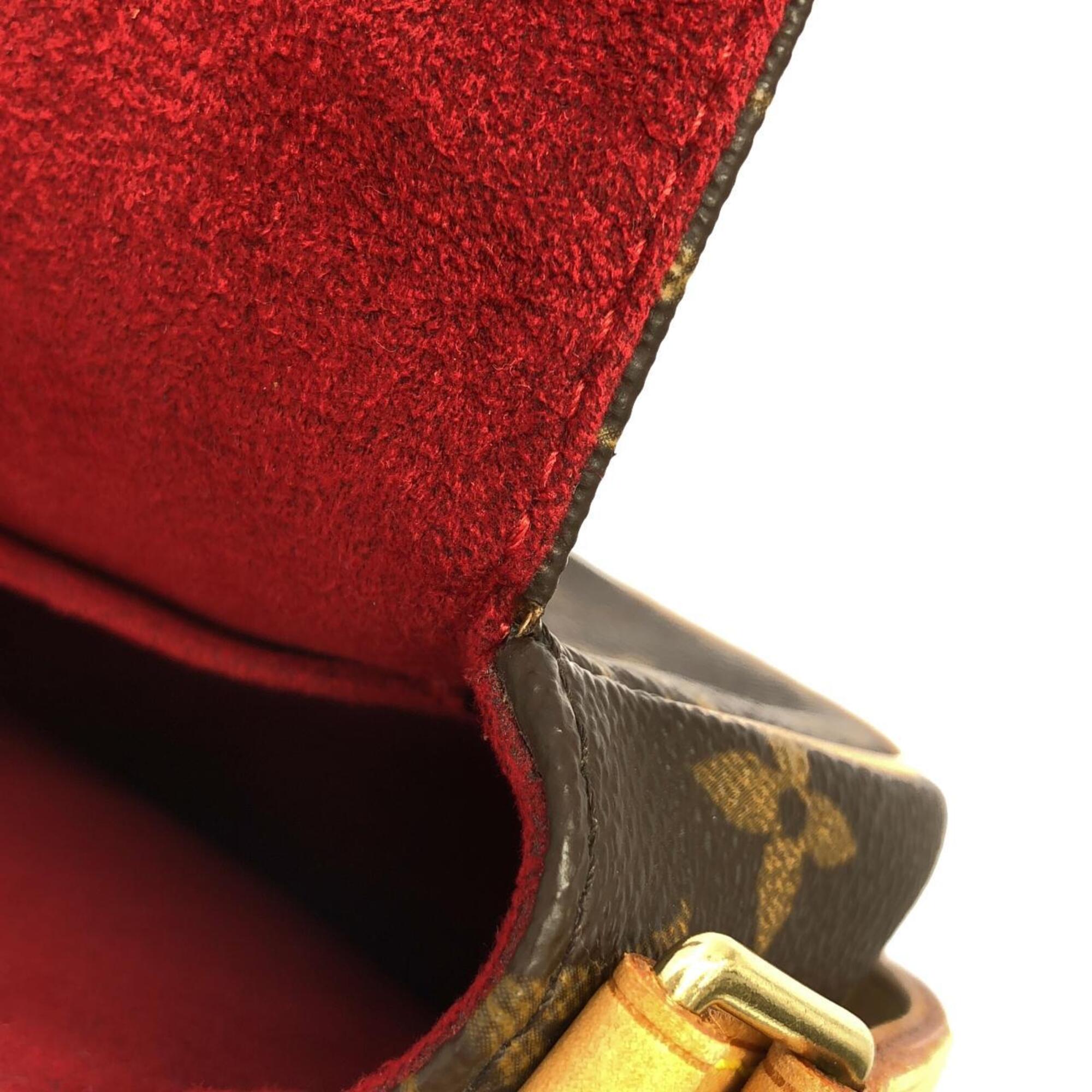 Louis Vuitton Marron Monogram Coated Canvas Shoulder Bag (Pre-Owned)