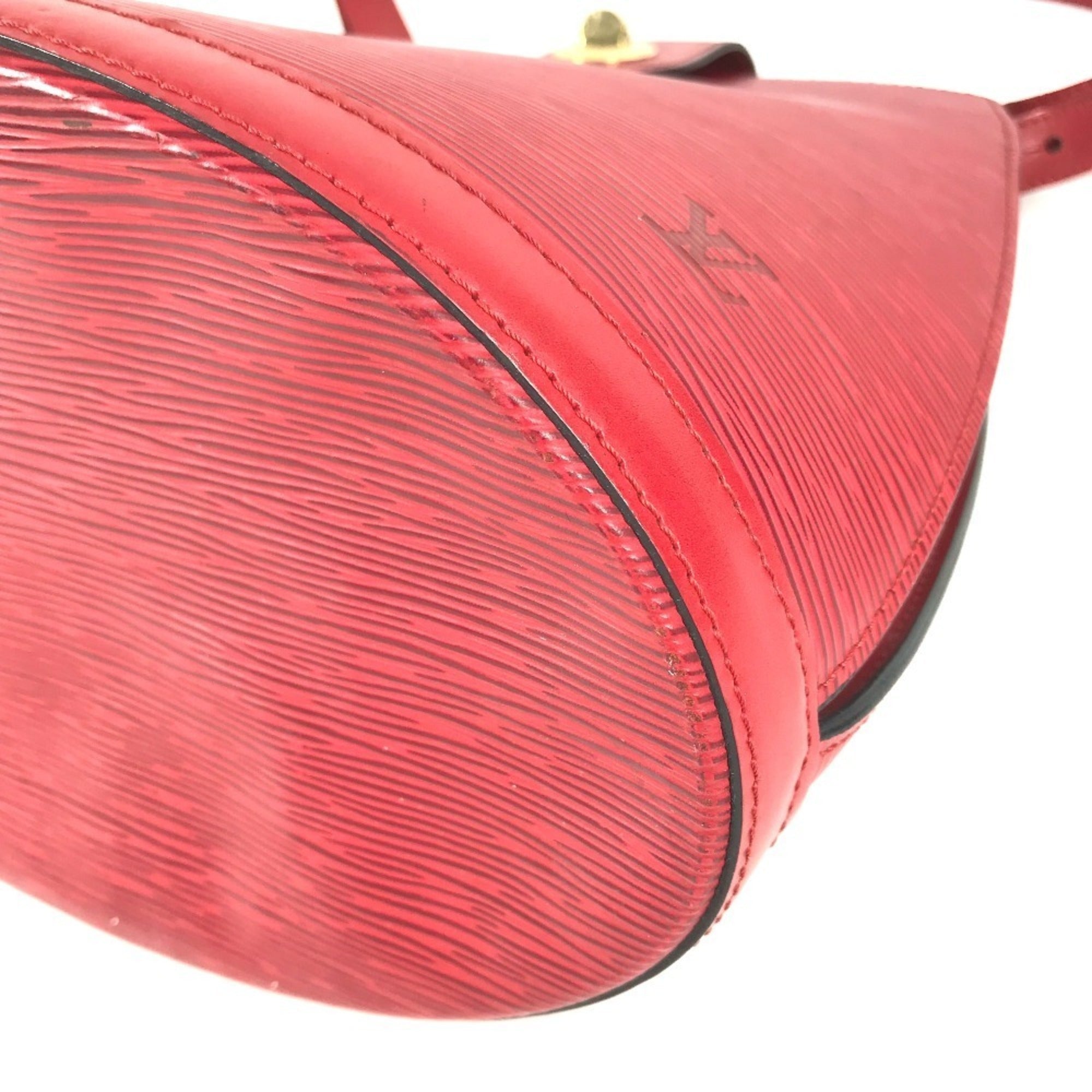 Louis Vuitton Castilian Red Red Color Epi Leather Shoulder Bag (Pre-Owned)