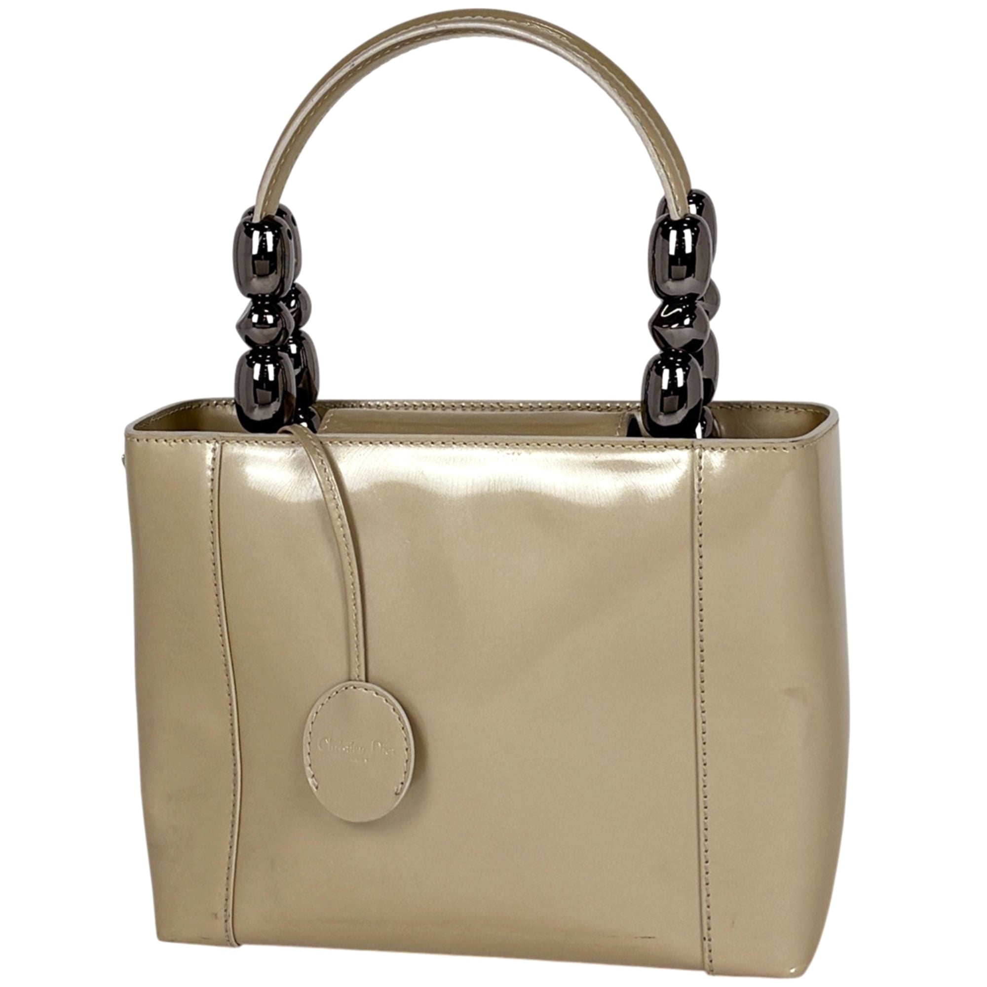 Christian Dior Beige Leather Handbag (Pre-Owned)