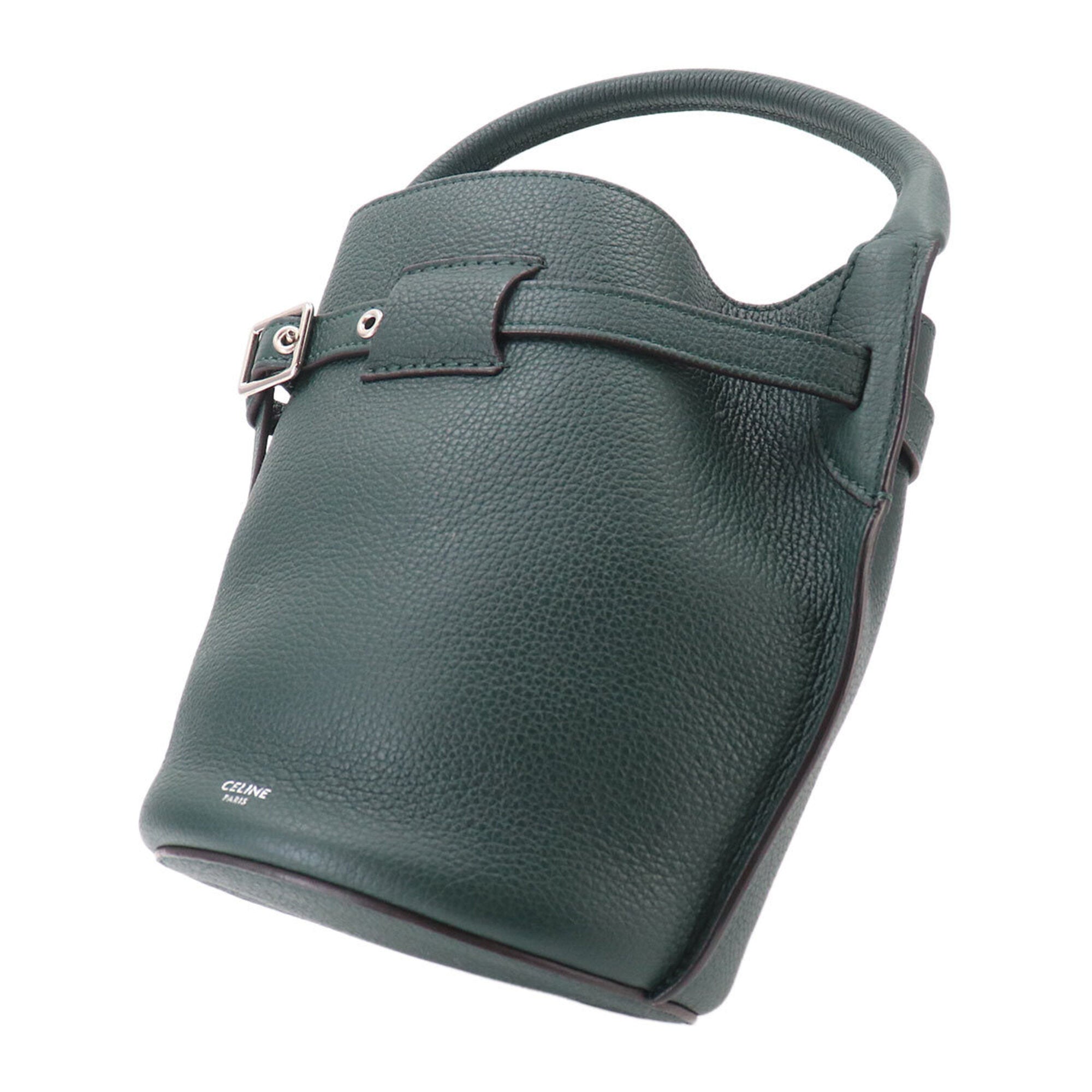 Celine Dark Green Leather Handbag (Pre-Owned)