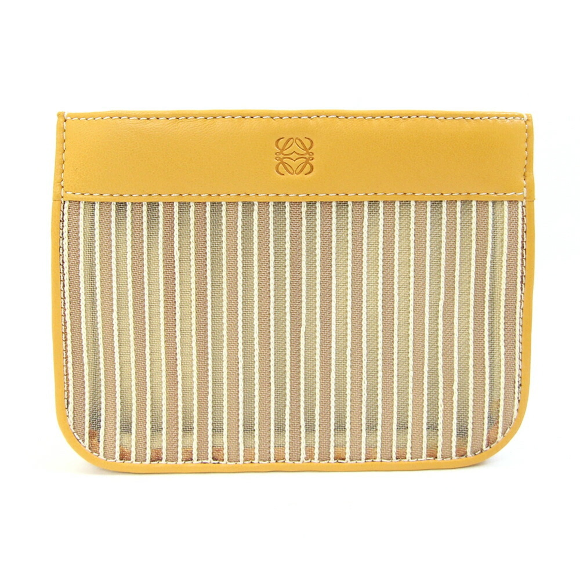 Loewe Yellow Leather Pouch (Pre-Owned)