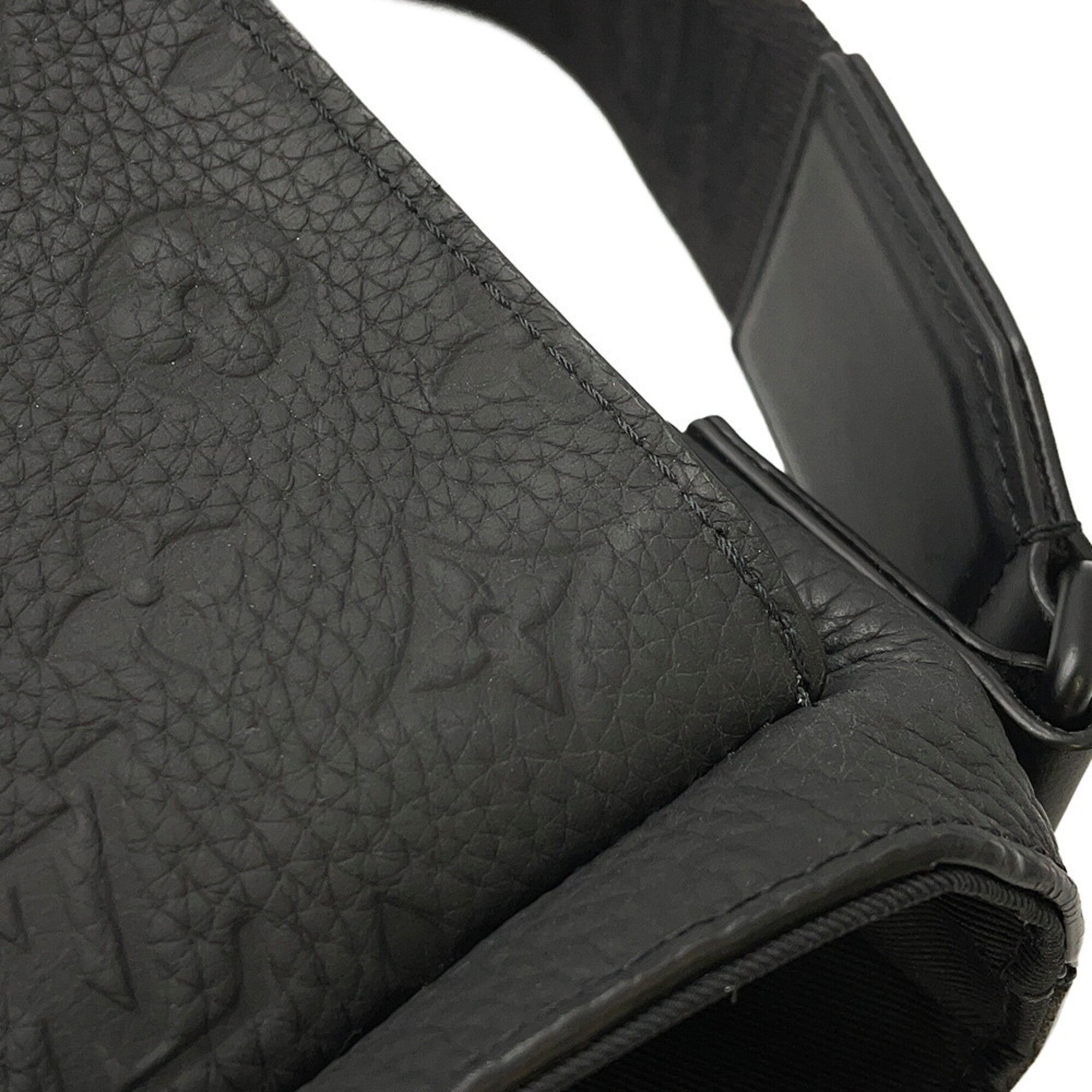 Louis Vuitton Monogram Black Noir Leather Handbag Shoulder Bag (Pre-Owned)