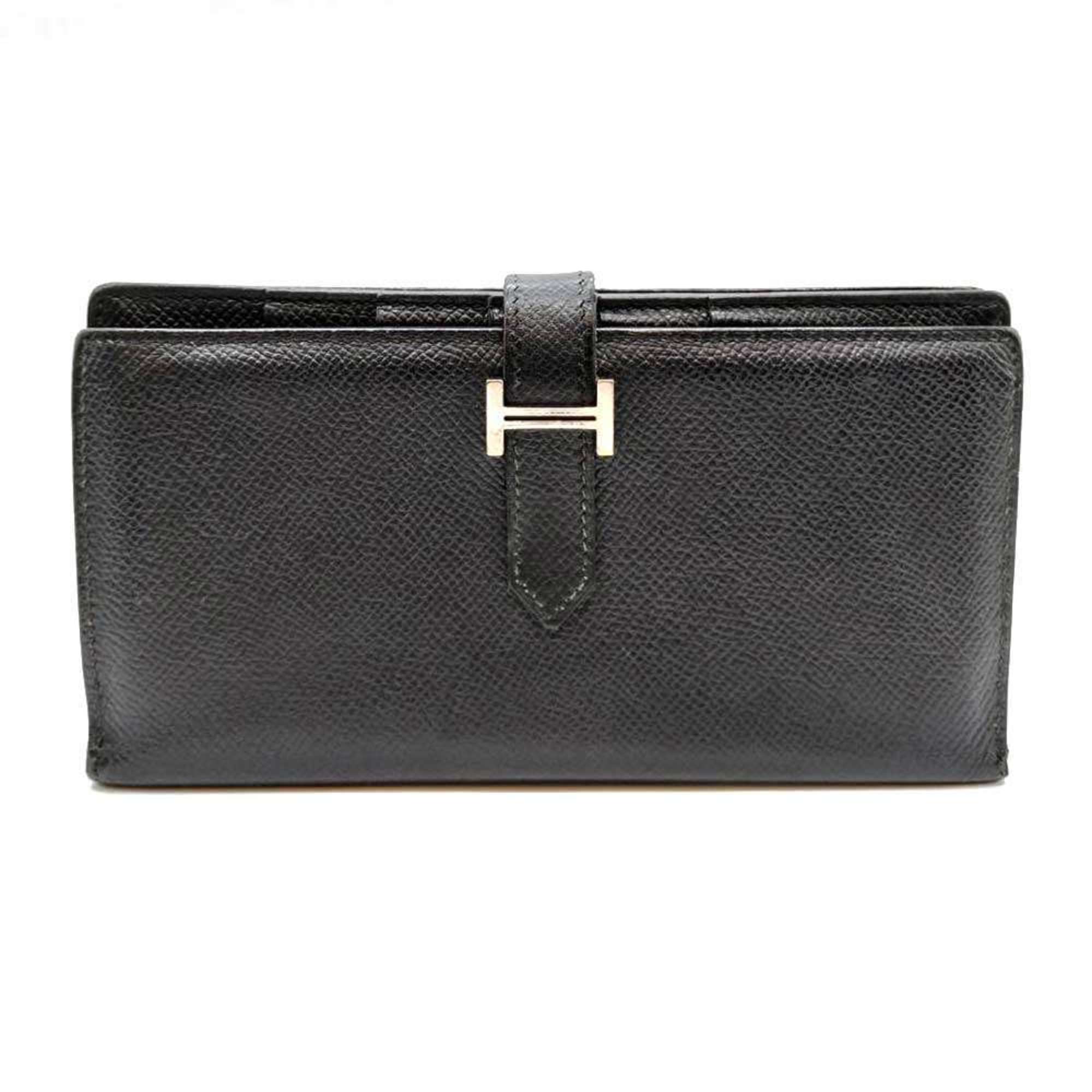 Hermes Dark Gray Epsom Leather Wallet (Bi-Fold) (Pre-Owned)