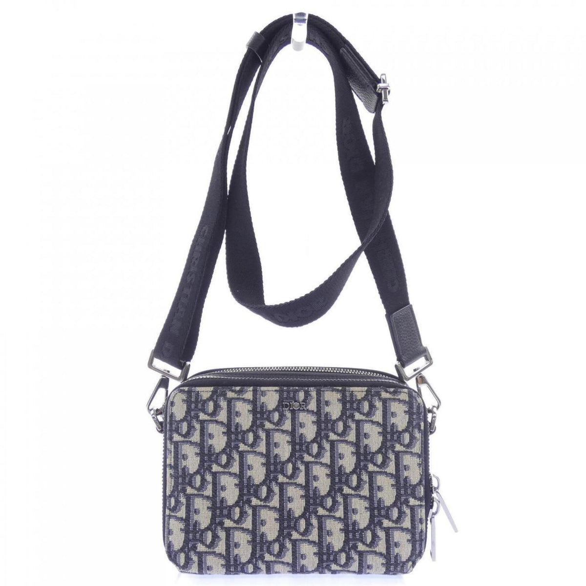 Christian Dior Beige Navy Handbag (Pre-Owned)