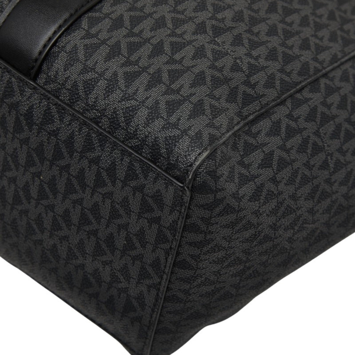 Michael Kors Black Pvc Leather Handbag Tote Bag (Pre-Owned)