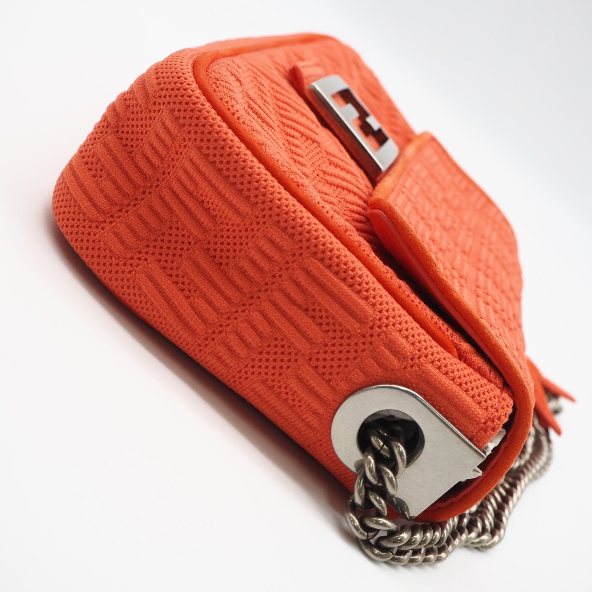 Fendi Orange Canvas Shoulder Bag (Pre-Owned)