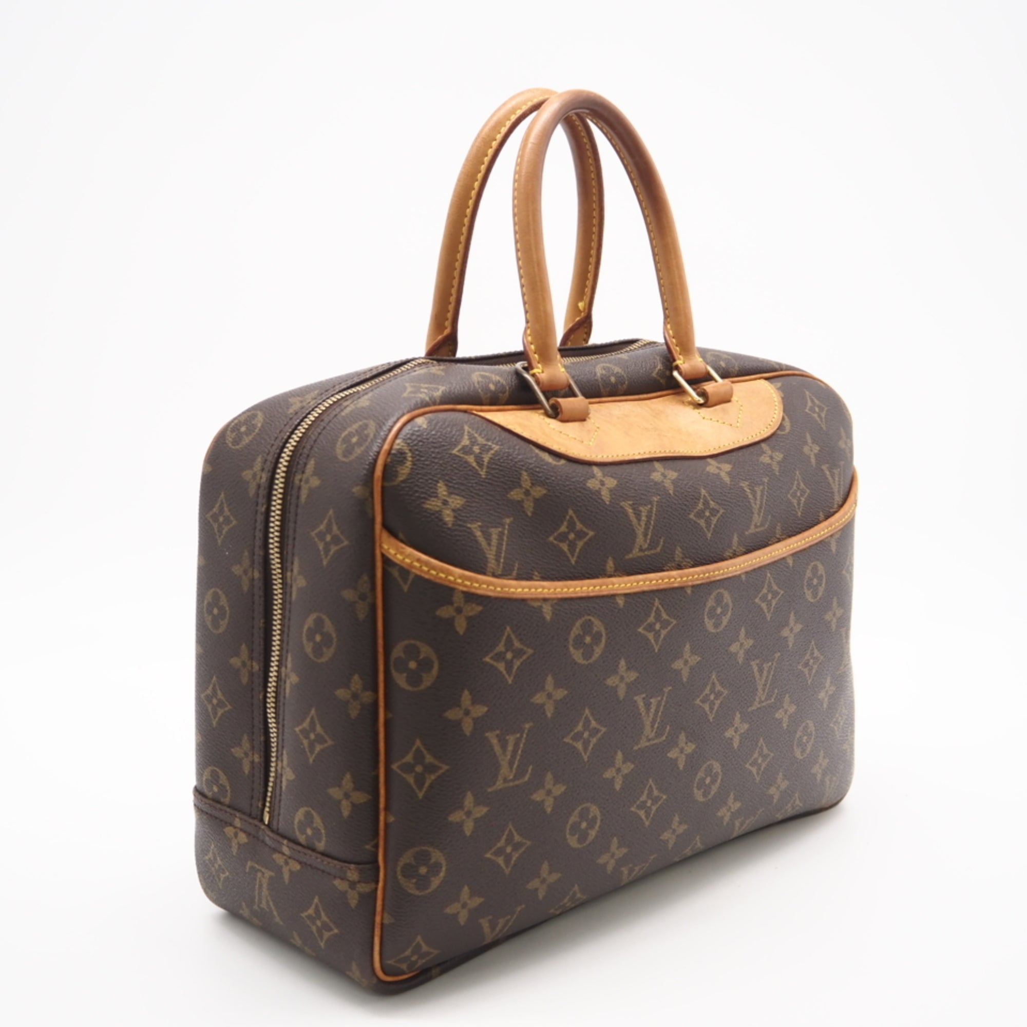 Louis Vuitton Brown Coated Canvas Leather Handbag (Pre-Owned)