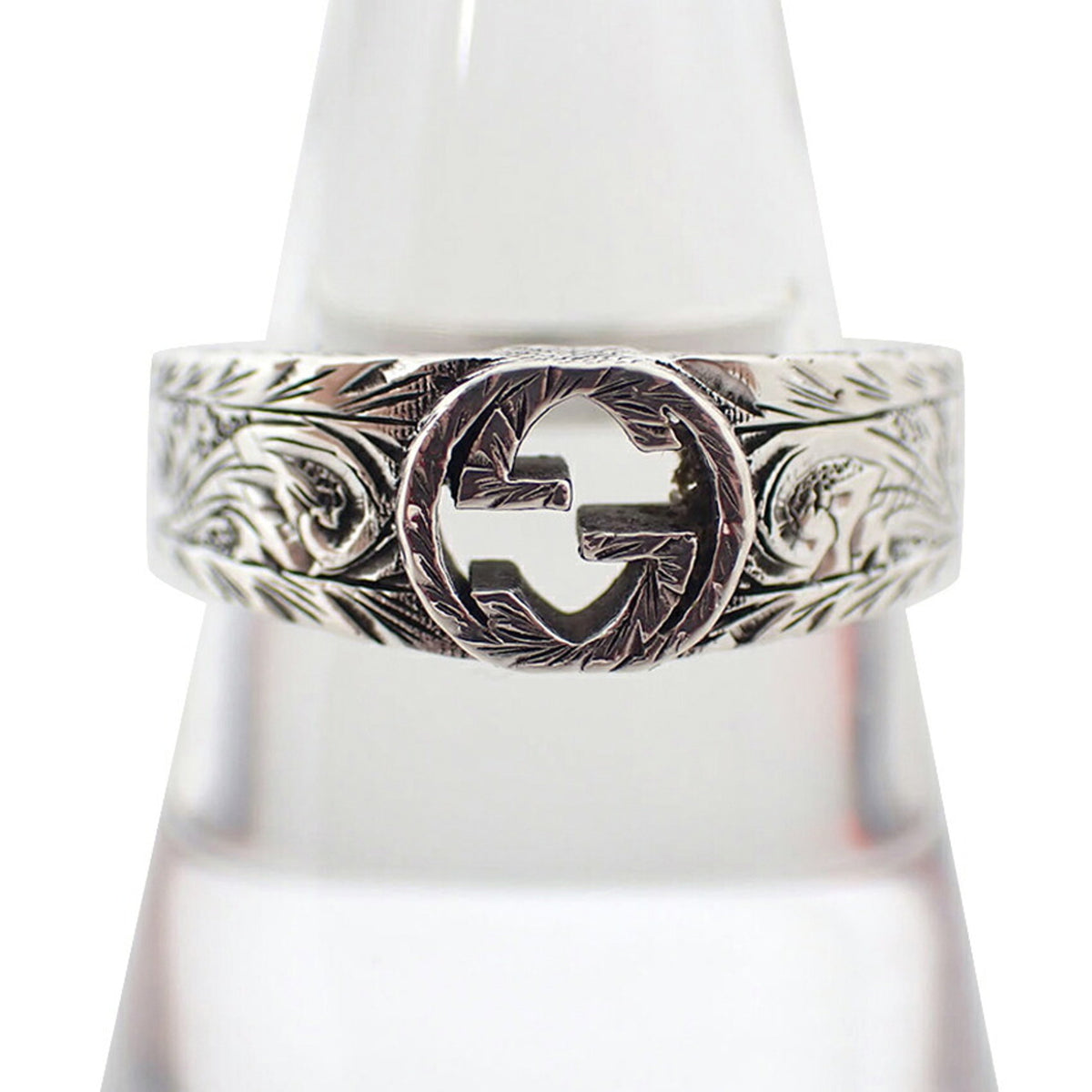 Gucci Sterling Silver 925 Band Ring (Pre-Owned)