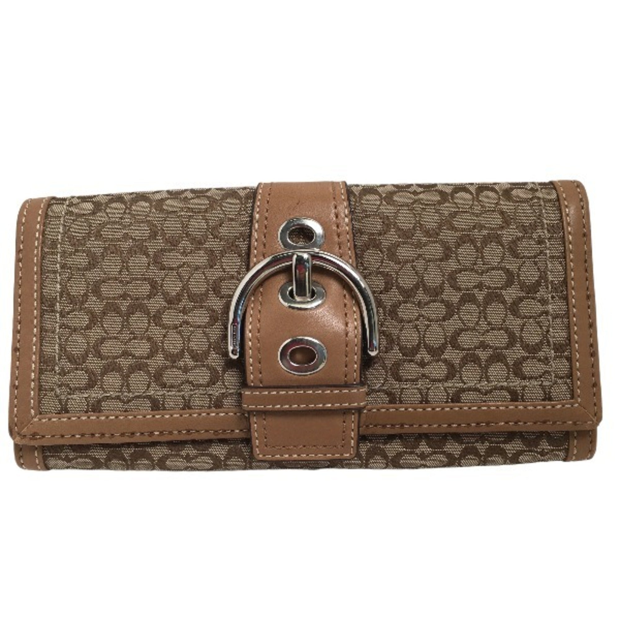 Coach Brown Long Wallet (Bi-Fold) (Pre-Owned)