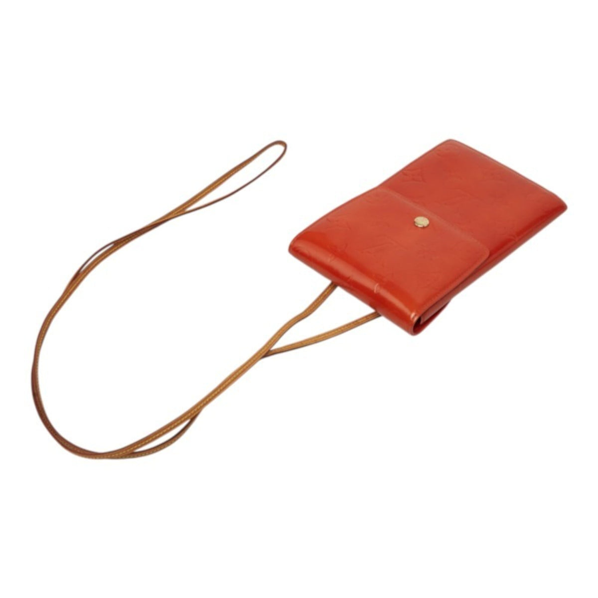 Louis Vuitton Orange Leather Pochette Shoulder Bag (Pre-Owned)