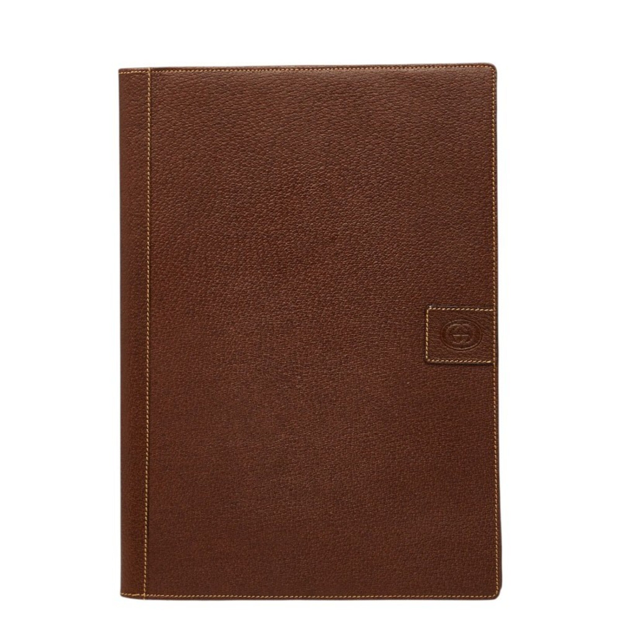 Gucci Brown Leather Document Case (Pre-Owned)