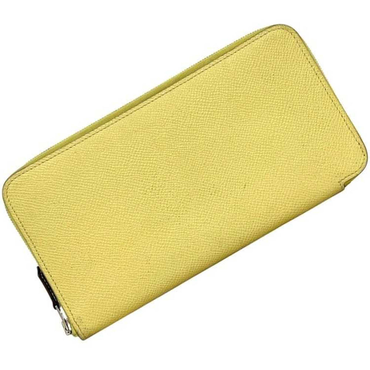 Hermes Lemon Yellow Yellow Leather Long Wallet (Bi-Fold) (Pre-Owned)
