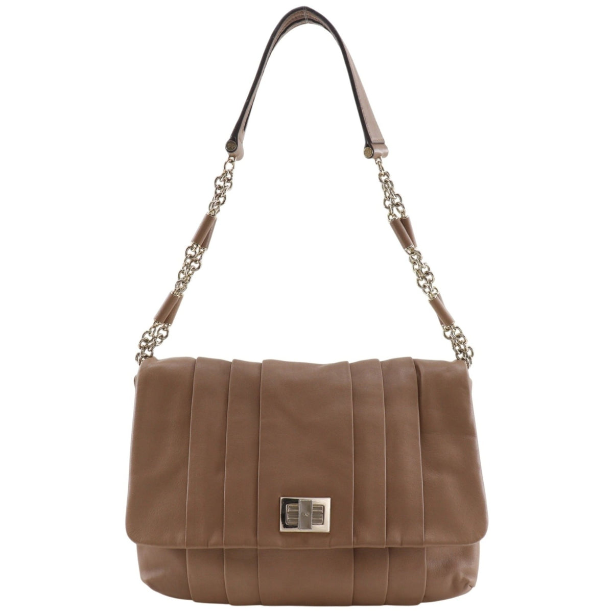 Anya Hindmarch Beige Leather Shoulder Bag (Pre-Owned)