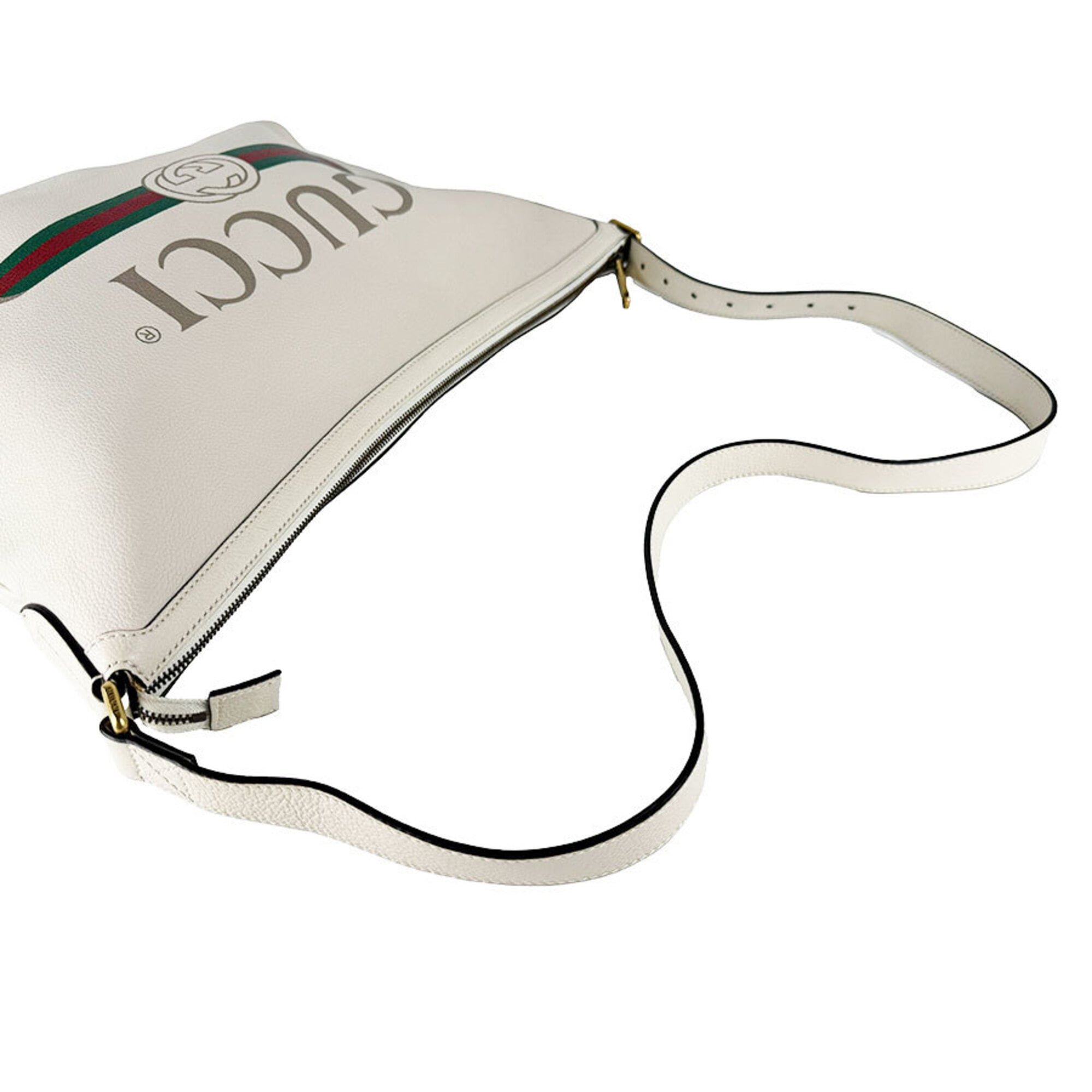Gucci Ivory Leather Shoulder Bag (Pre-Owned)