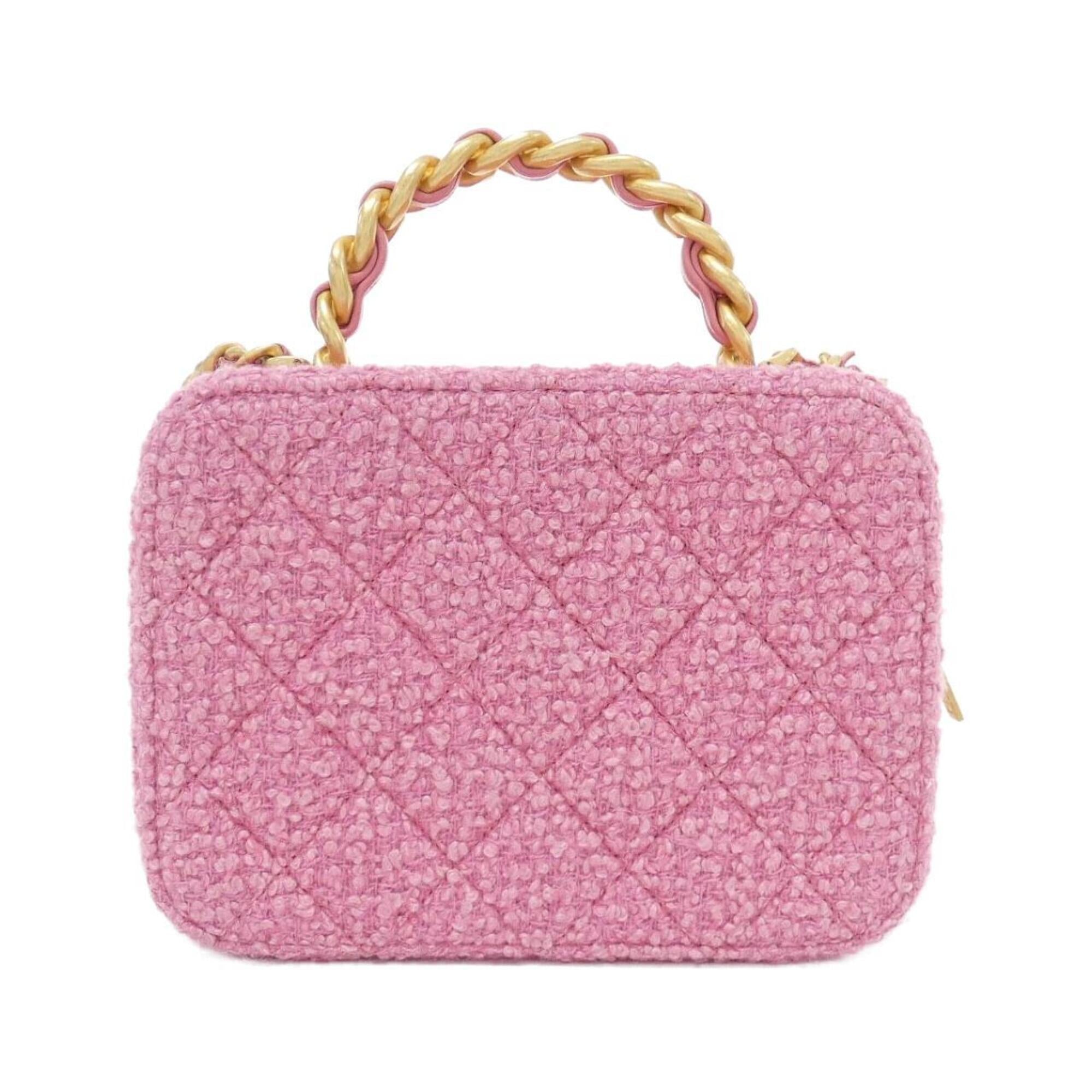 Chanel Pink Tweed Handbag (Pre-Owned)