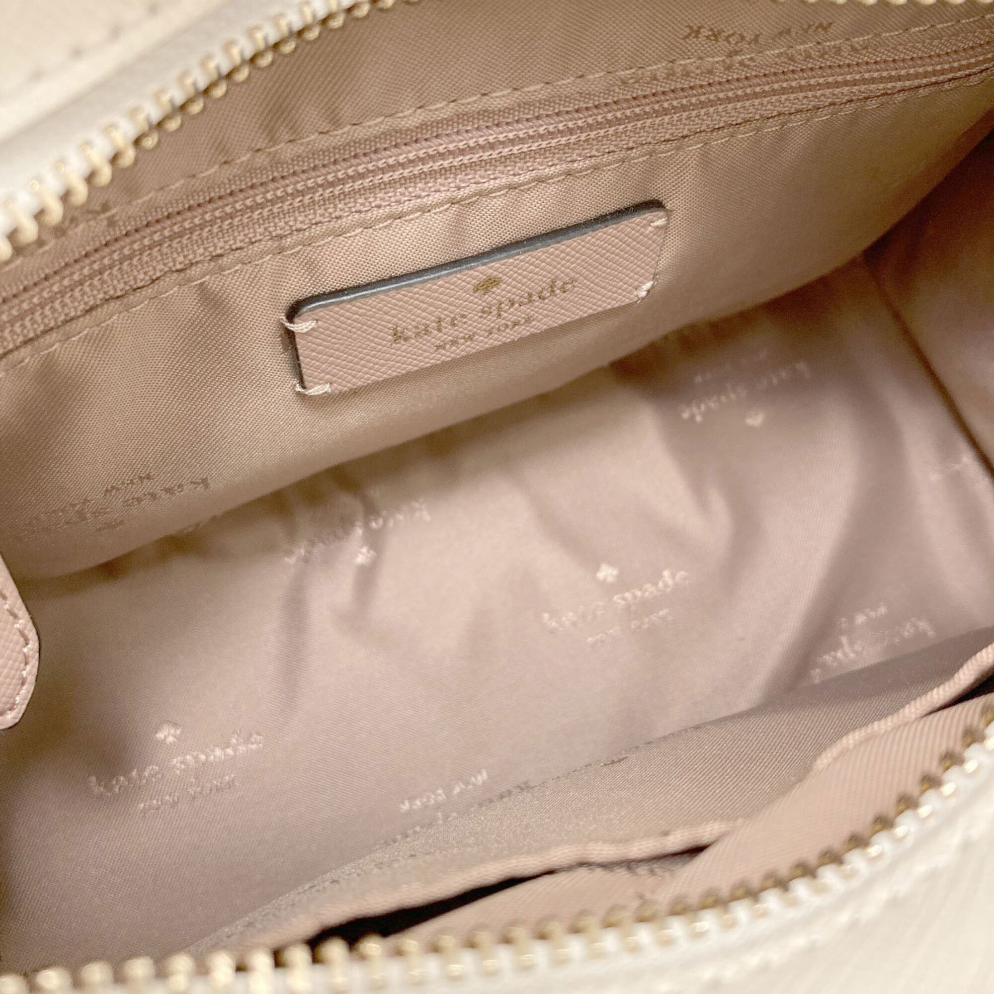 Kate Spade Pink Beige Pvc Handbag (Pre-Owned)