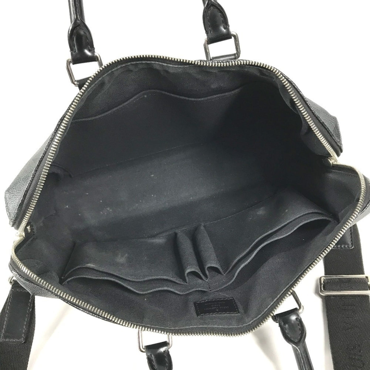 Louis Vuitton Black Damier Graphite Canvas Briefcase Handbag (Pre-Owned)