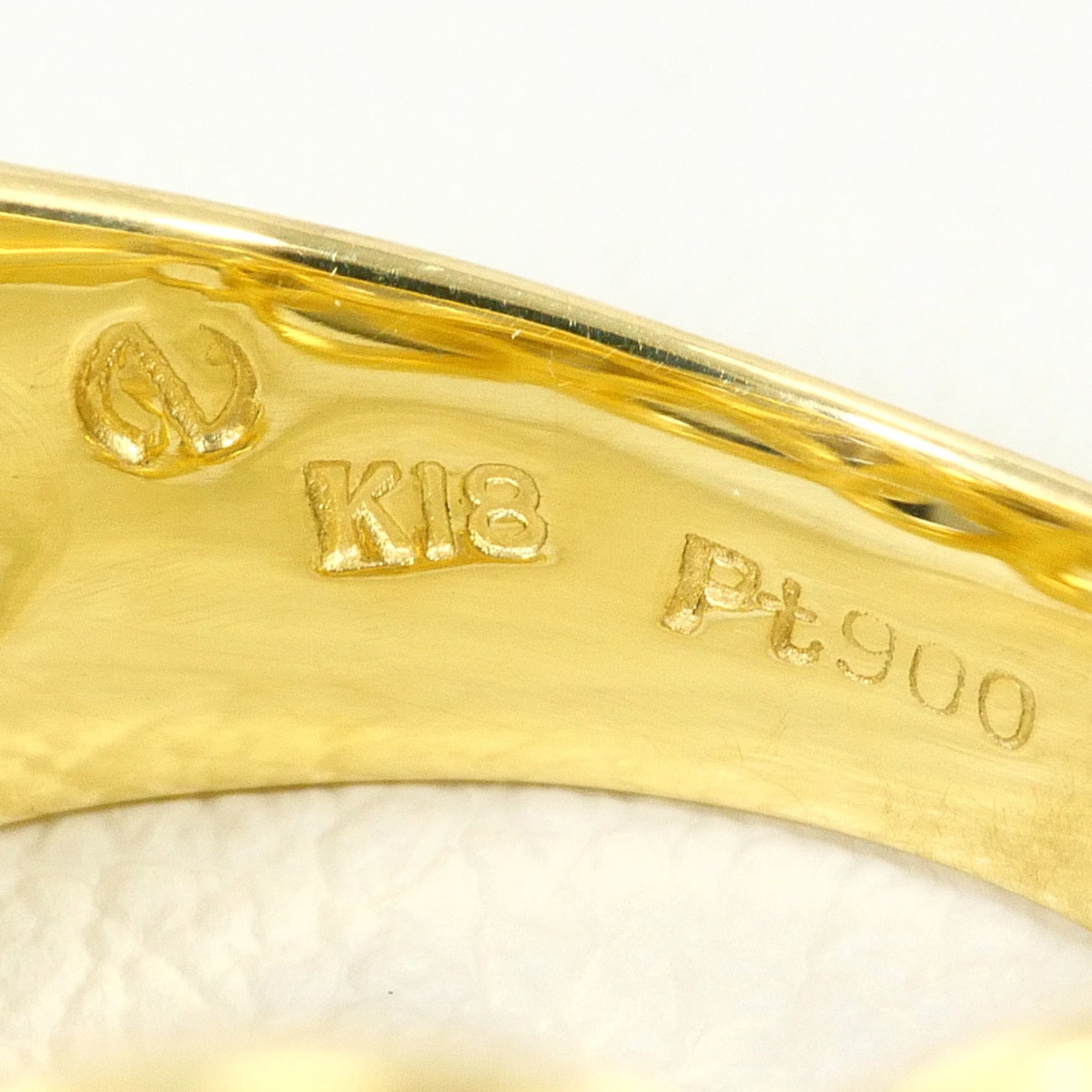 Unbranded Platinum Yellow Gold Yellow Gold (18K) Platinum 900 Band Ring (Pre-Owned)