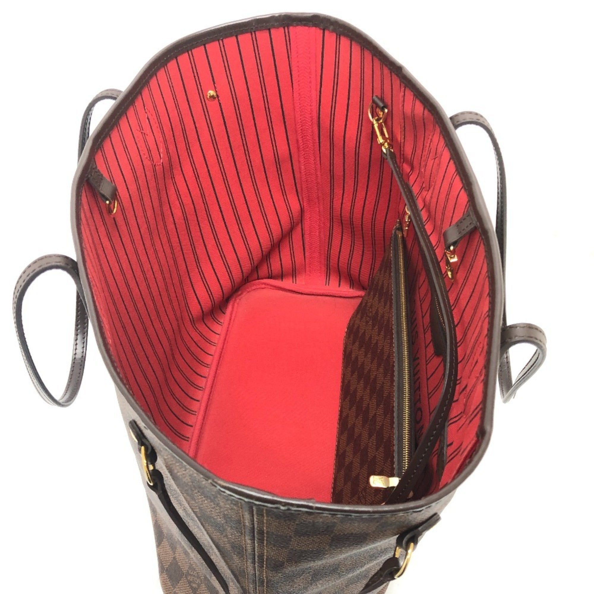 Louis Vuitton Brown Ebene Damier Canvas Shoulder Bag Tote Bag (Pre-Owned)