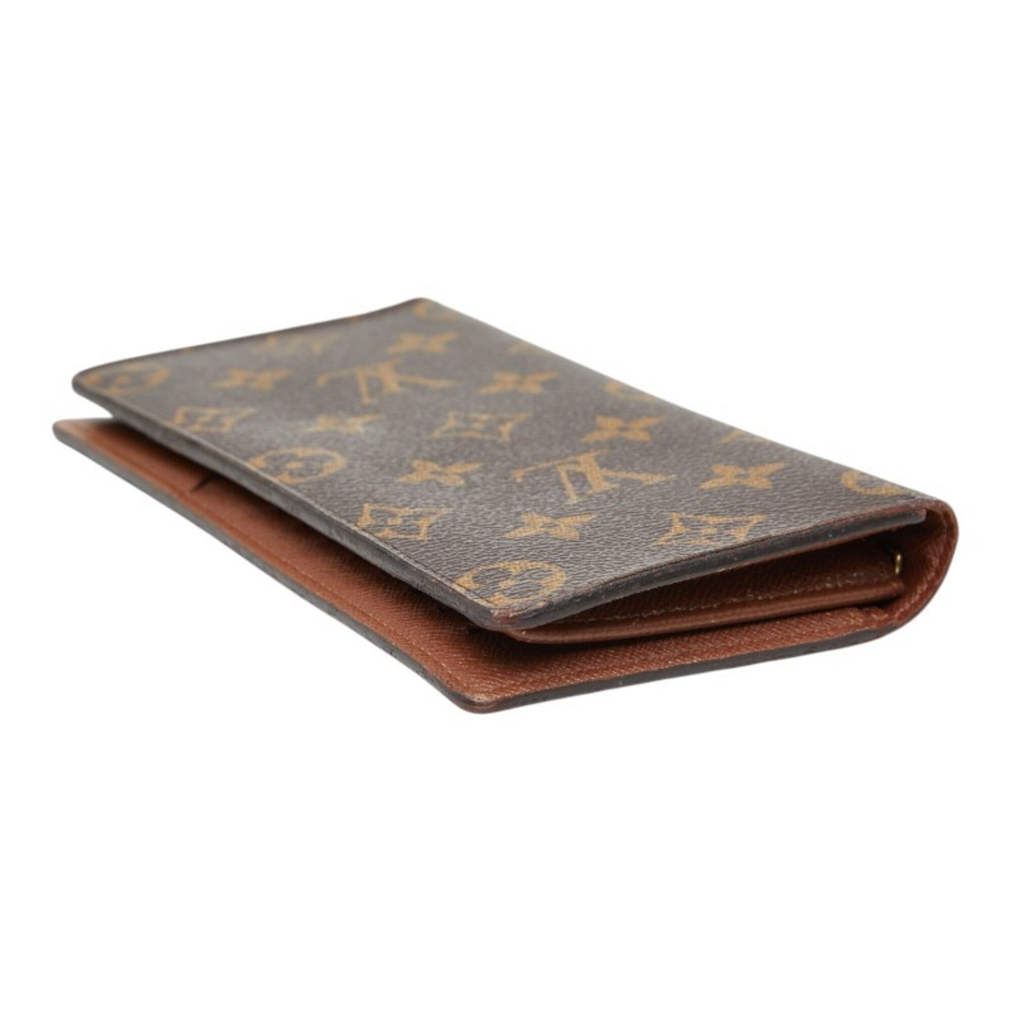Louis Vuitton Brown Pvc Leather Long Wallet (Bi-Fold) (Pre-Owned)