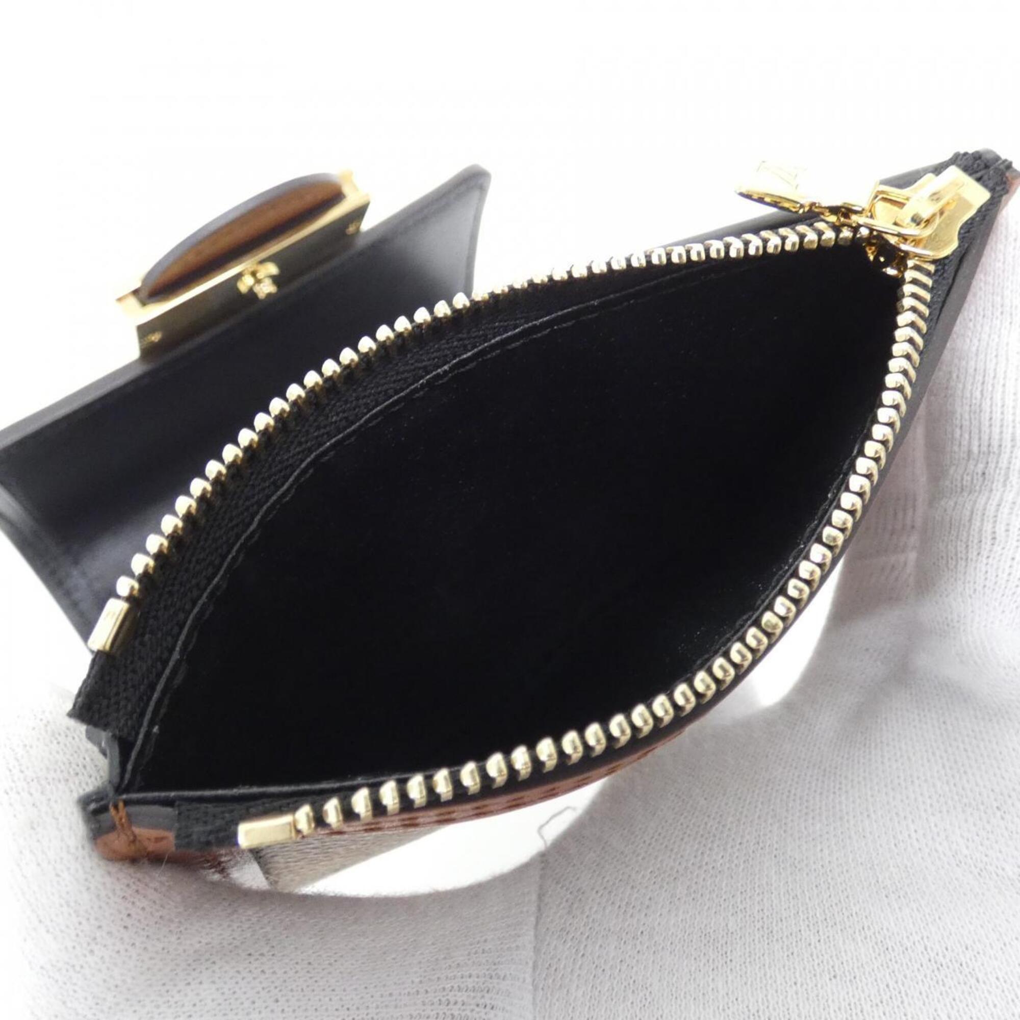 Louis Vuitton Marron Coated Canvas Coin Purse/Coin Case (Pre-Owned)
