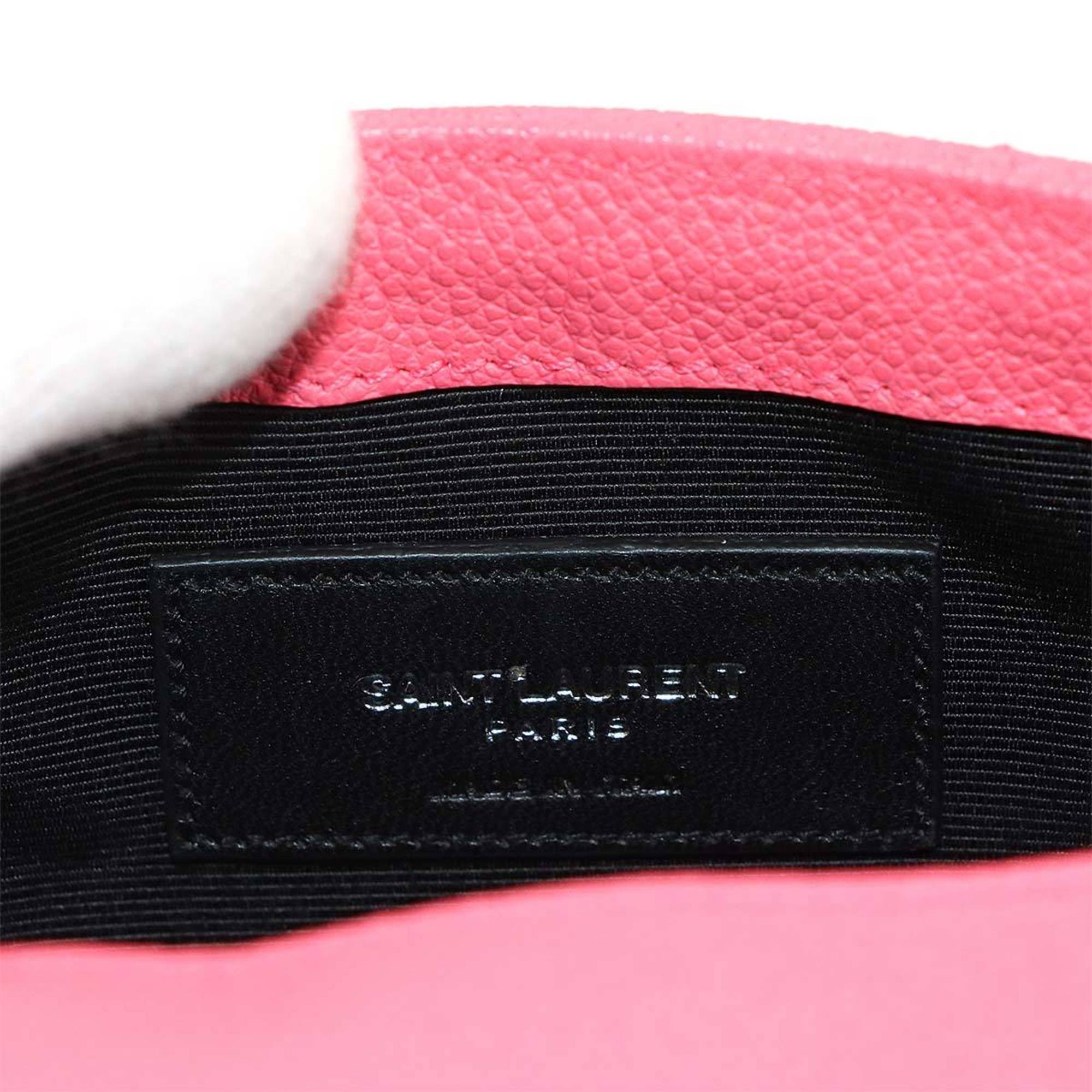 Saint Laurent Pink Leather Shoulder Bag (Pre-Owned)