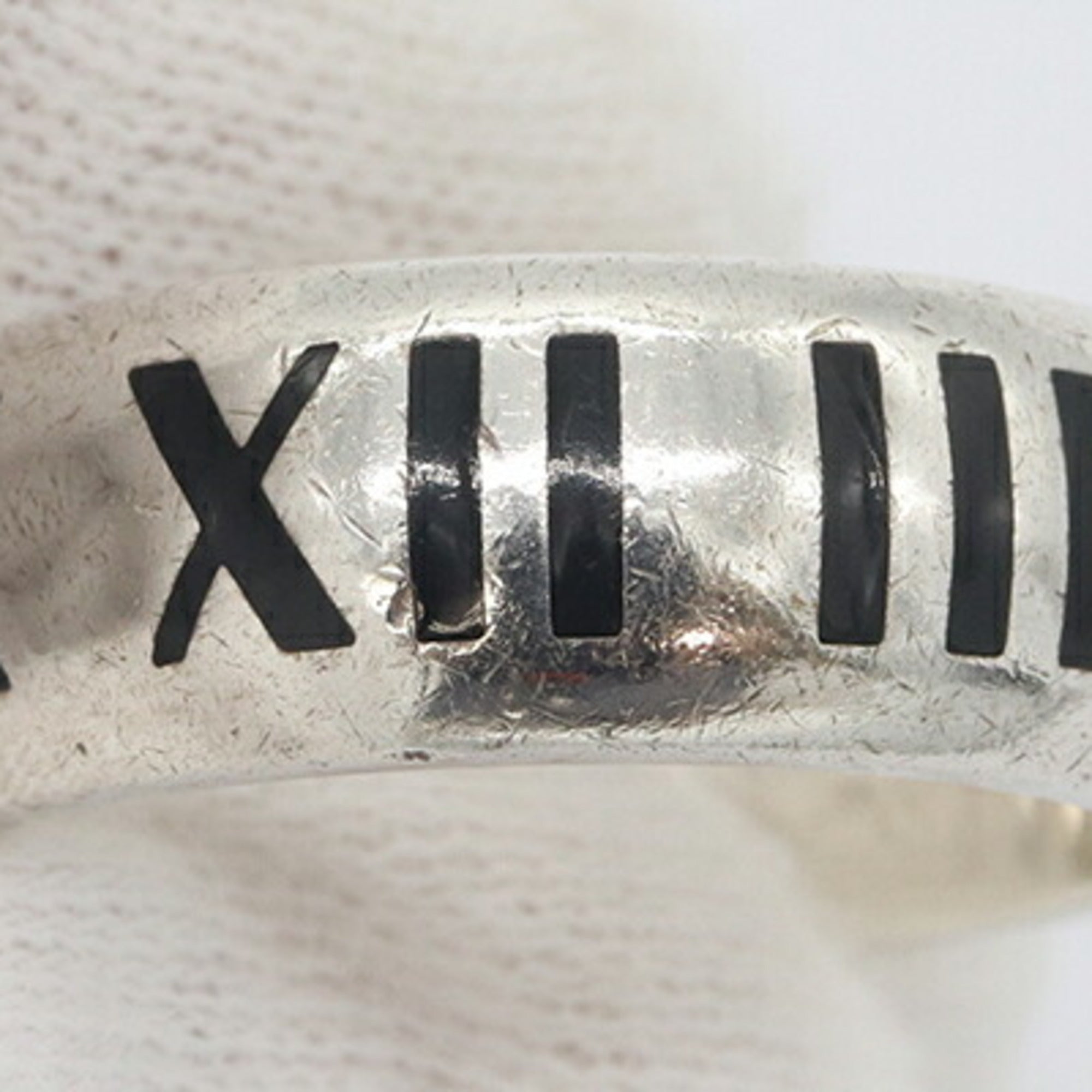 Tiffany Atlas Sterling Silver 925 Band Ring (Pre-Owned)