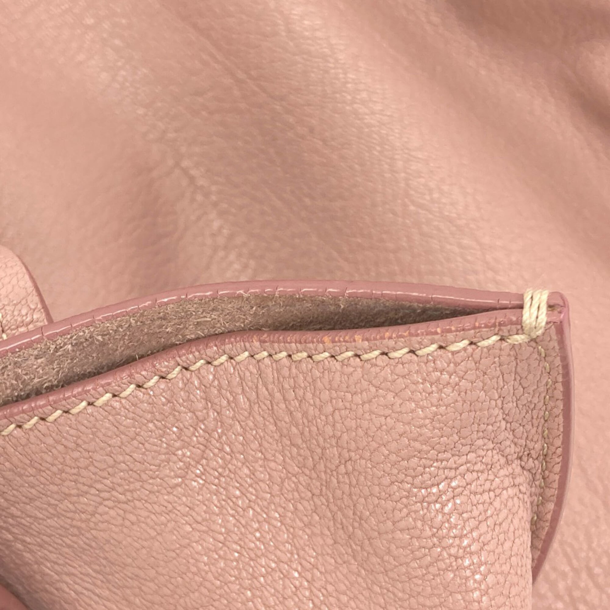 Miu Miu Pink Leather Tote Bag (Pre-Owned)